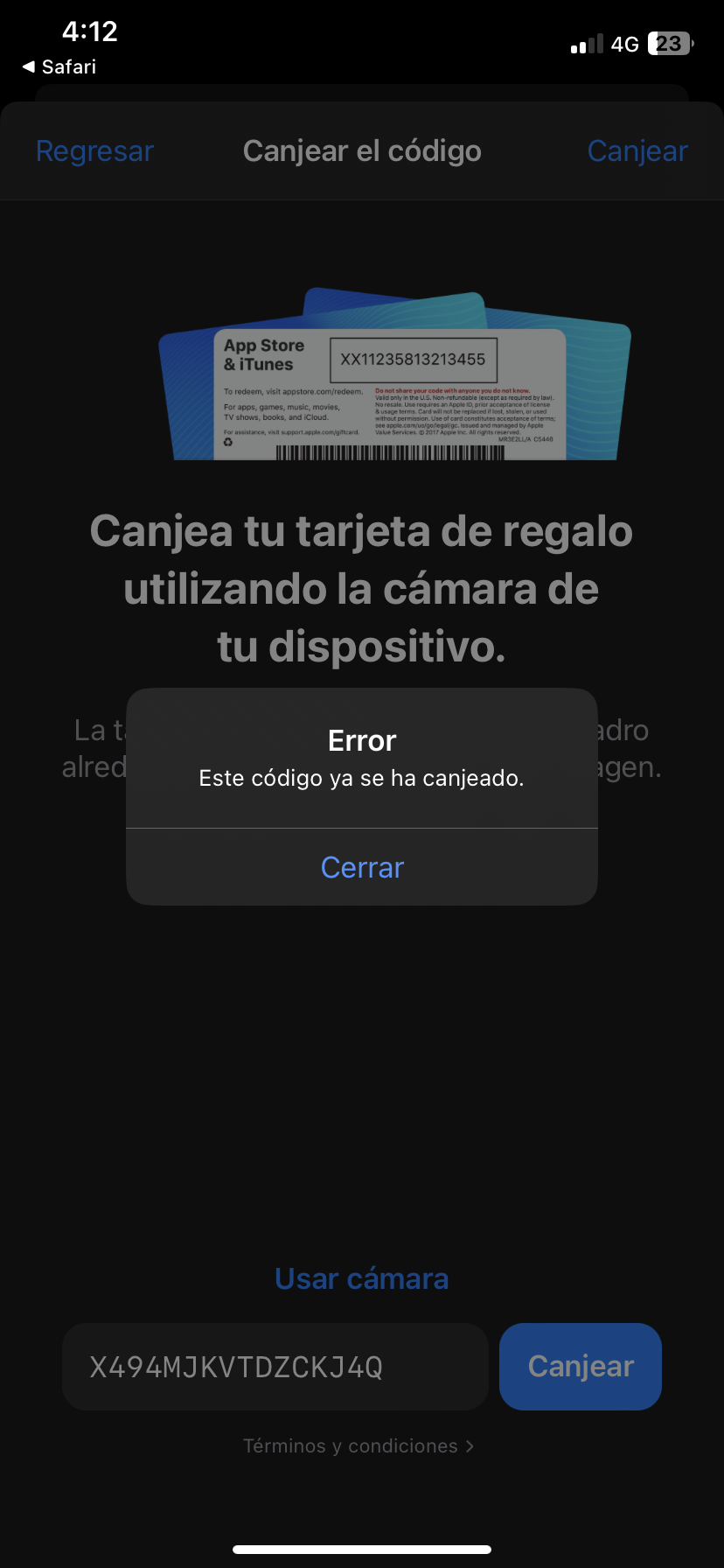 Canjear Tarjeta De Regalo App Store Comunidad De Apple