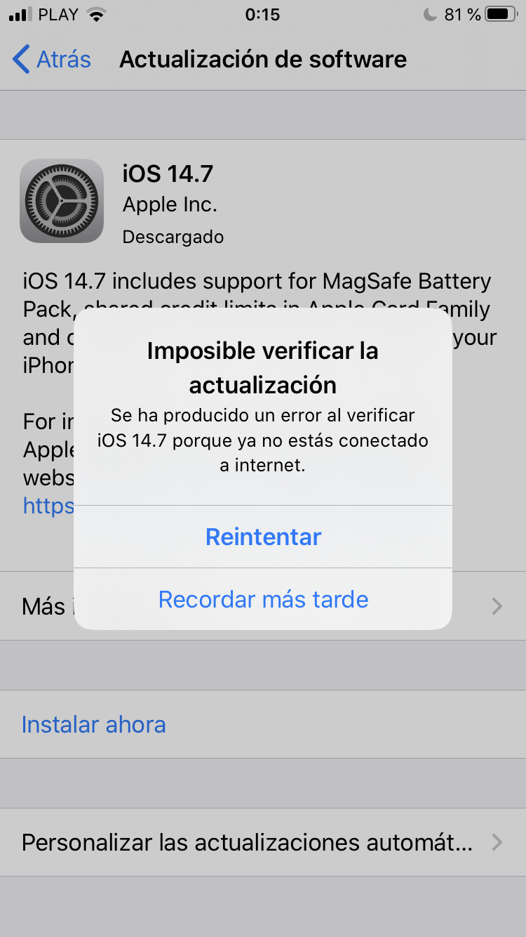 Iphone No Puedo Actualizar Comunidad De Apple