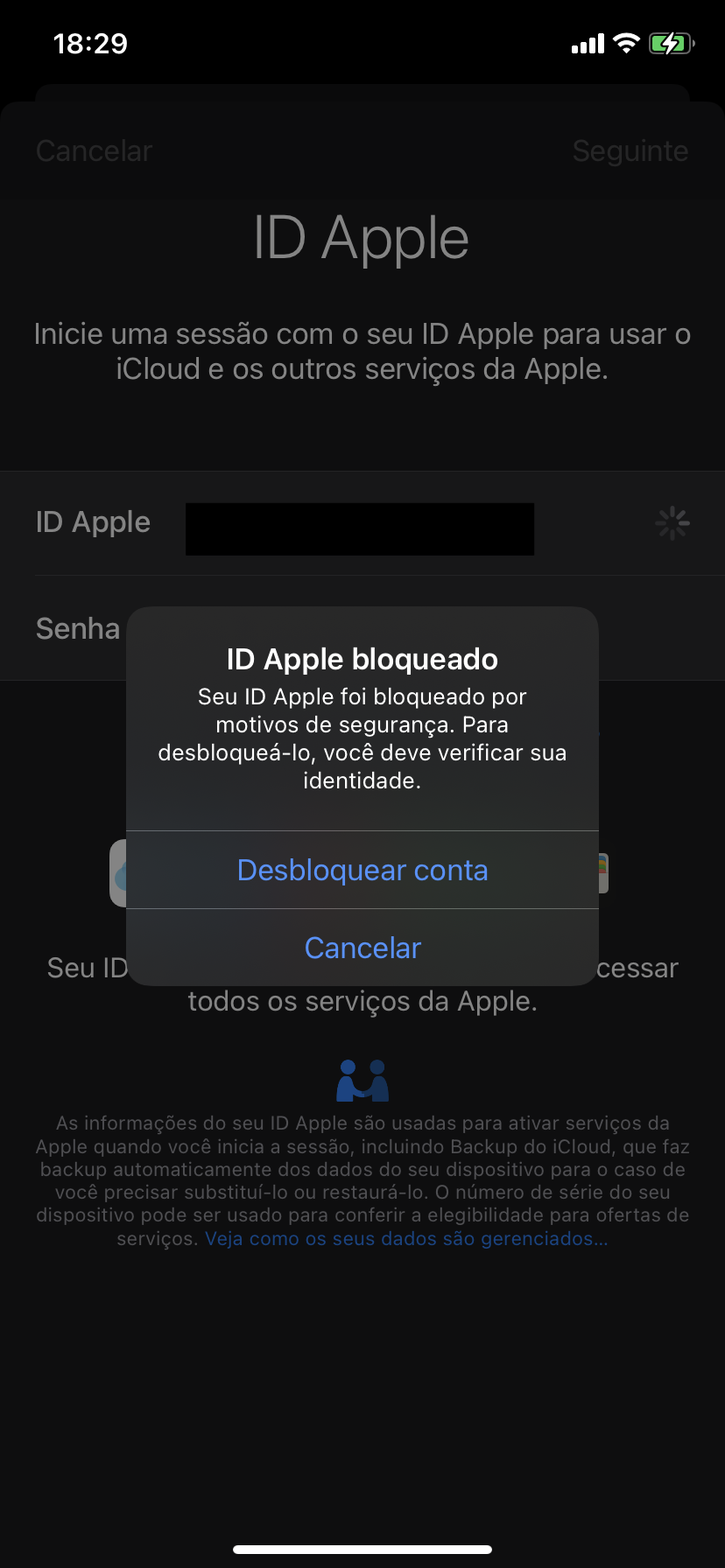 Desbloquear ID Apple Comunidade Da Apple