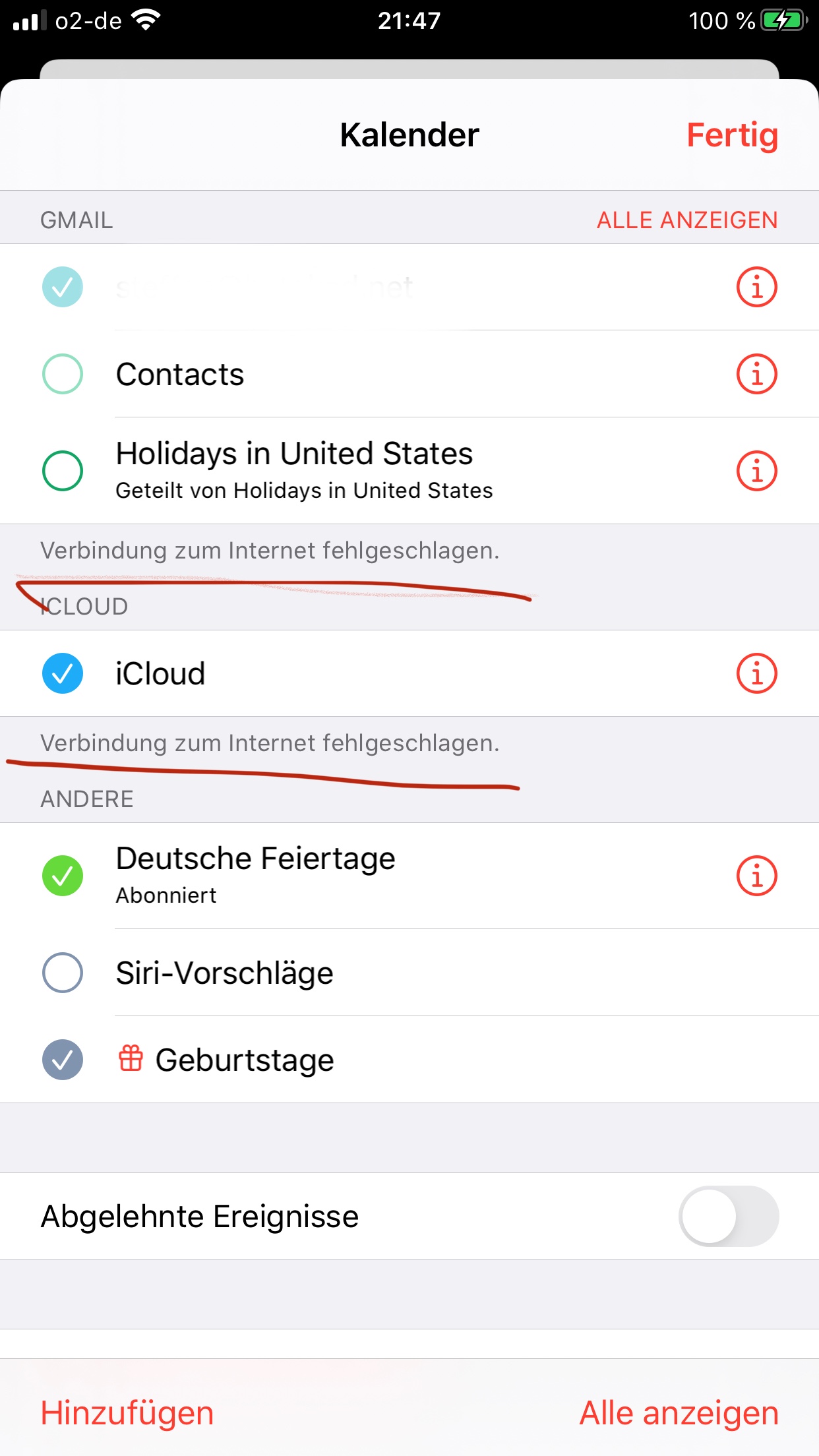 Kalender Hat Keine Verbindung Zum Internet - Apple Community