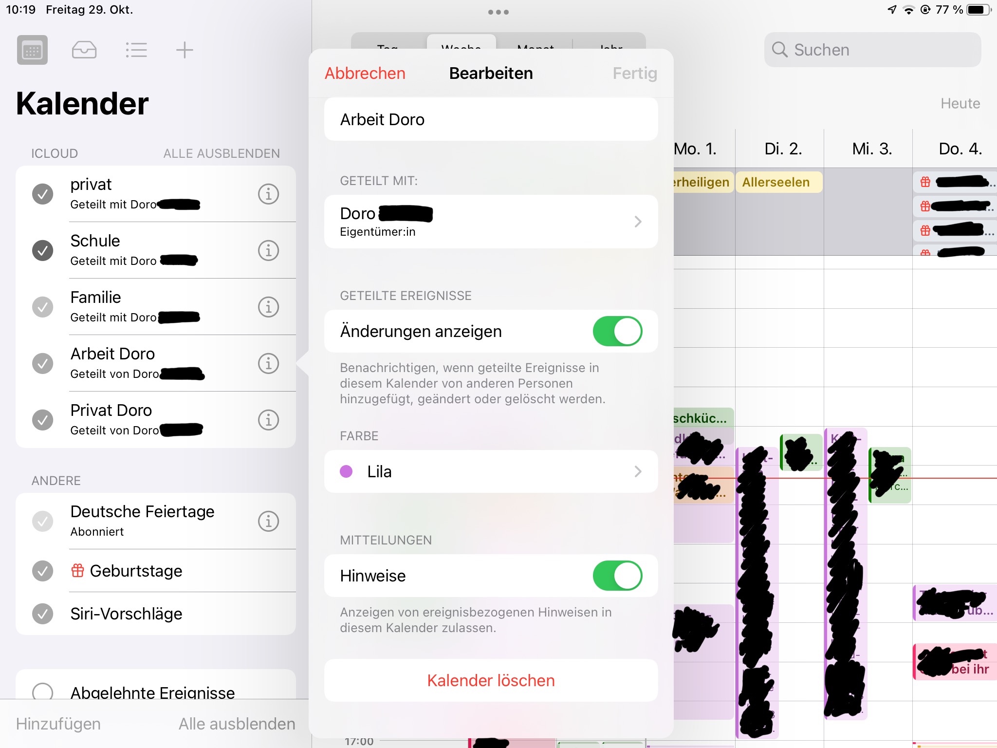 iCloud Kalender Benachrichtigungen bei ge… - Apple Community