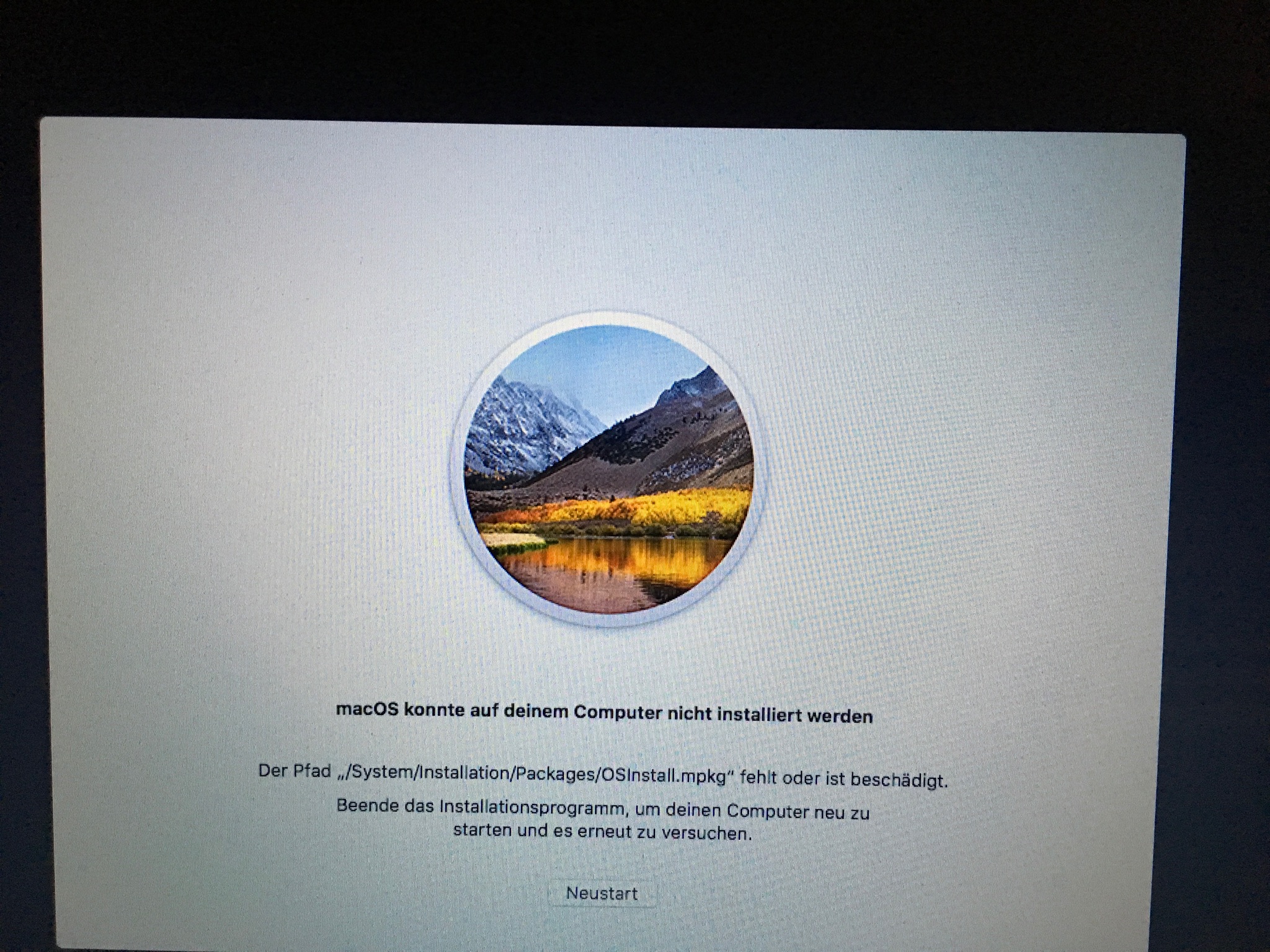 macOS konnte auf deinen computer nicht in… - Apple Community