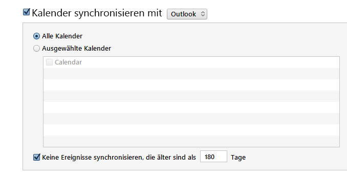 Problem Synchronisierung Kalender iTunes … - Apple Community