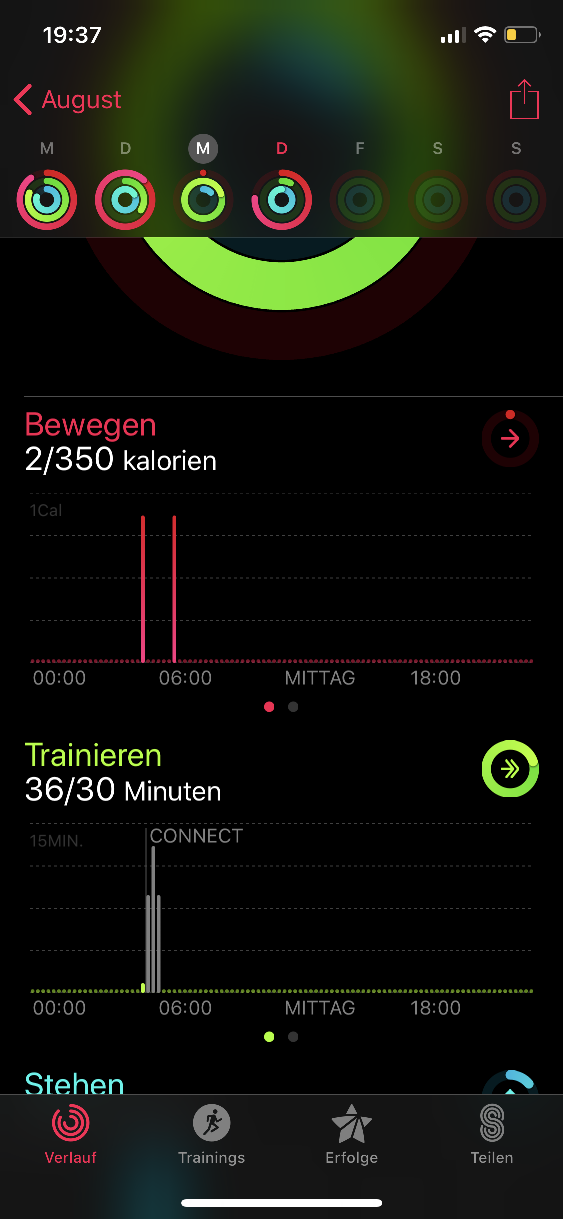 Mit Garmin Aktivitätskalorien Apple Watch… Apple Community