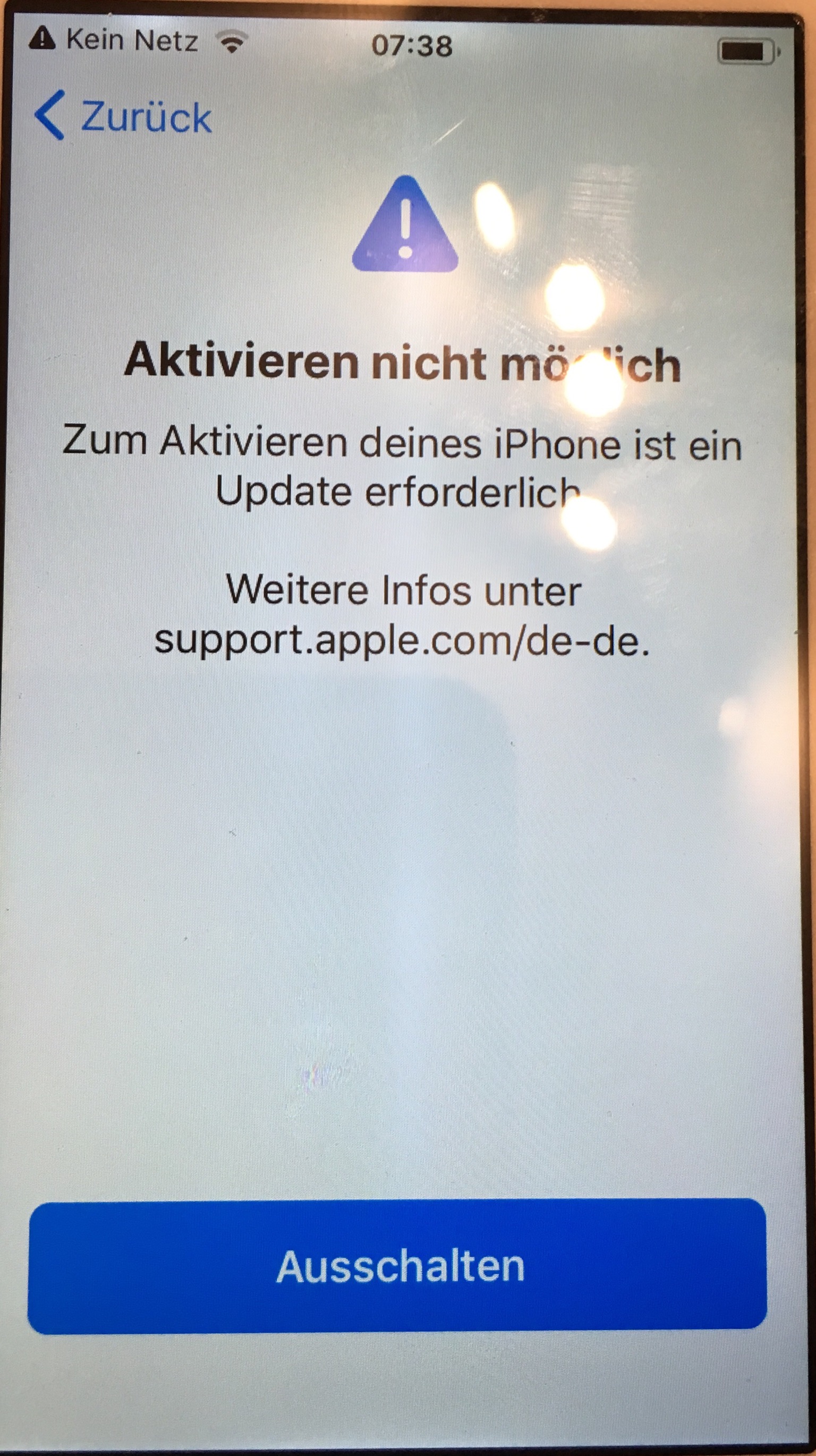 Aktivieren nicht möglich- Nach iOS 12.0.1… - Apple Community