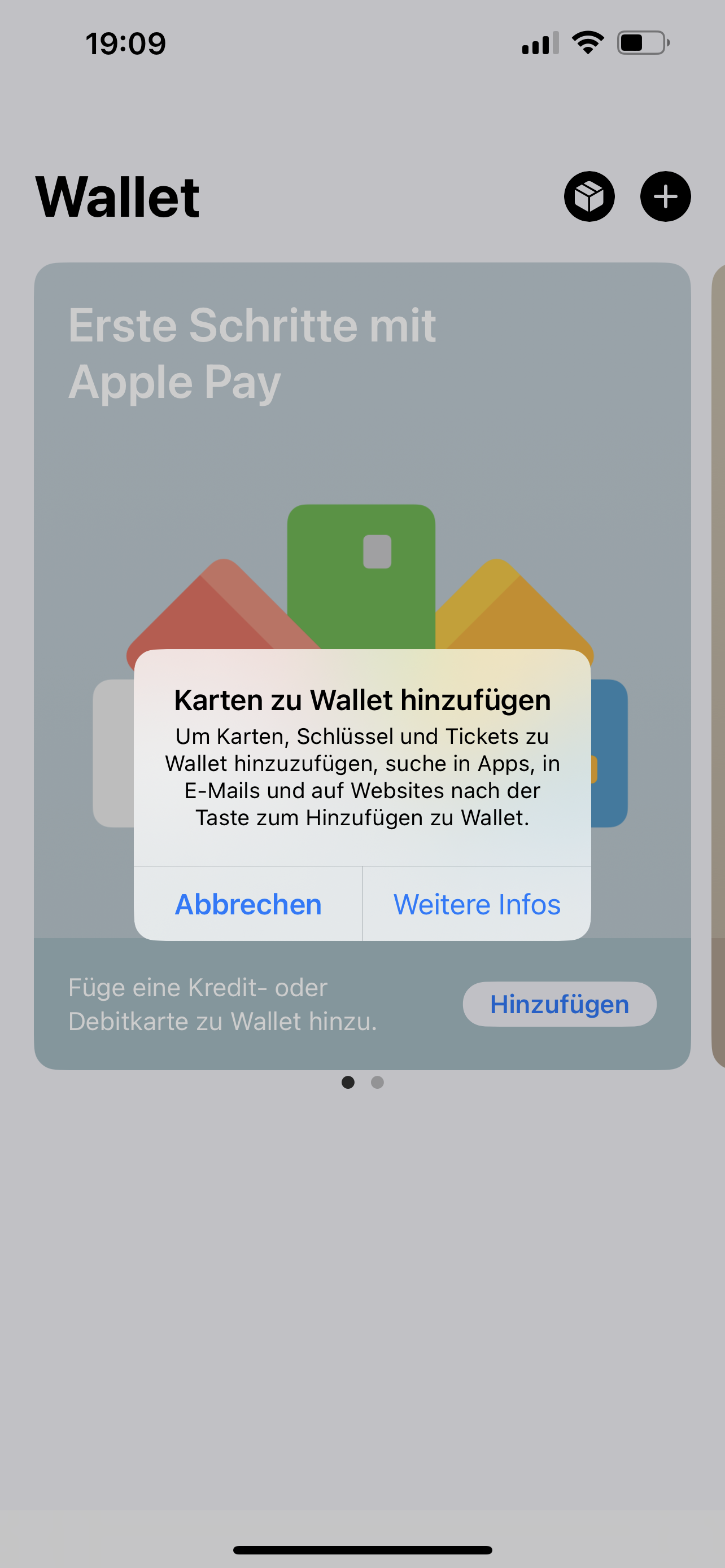 Wallet kann keine Karte hinzufügen Apple Community