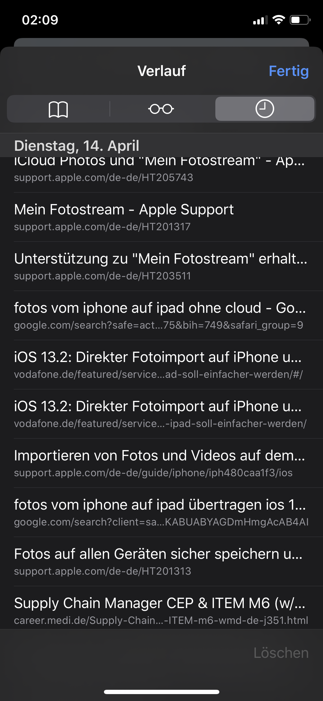 Safari Verlauf Lasst Sich Nicht Loschen Apple Community
