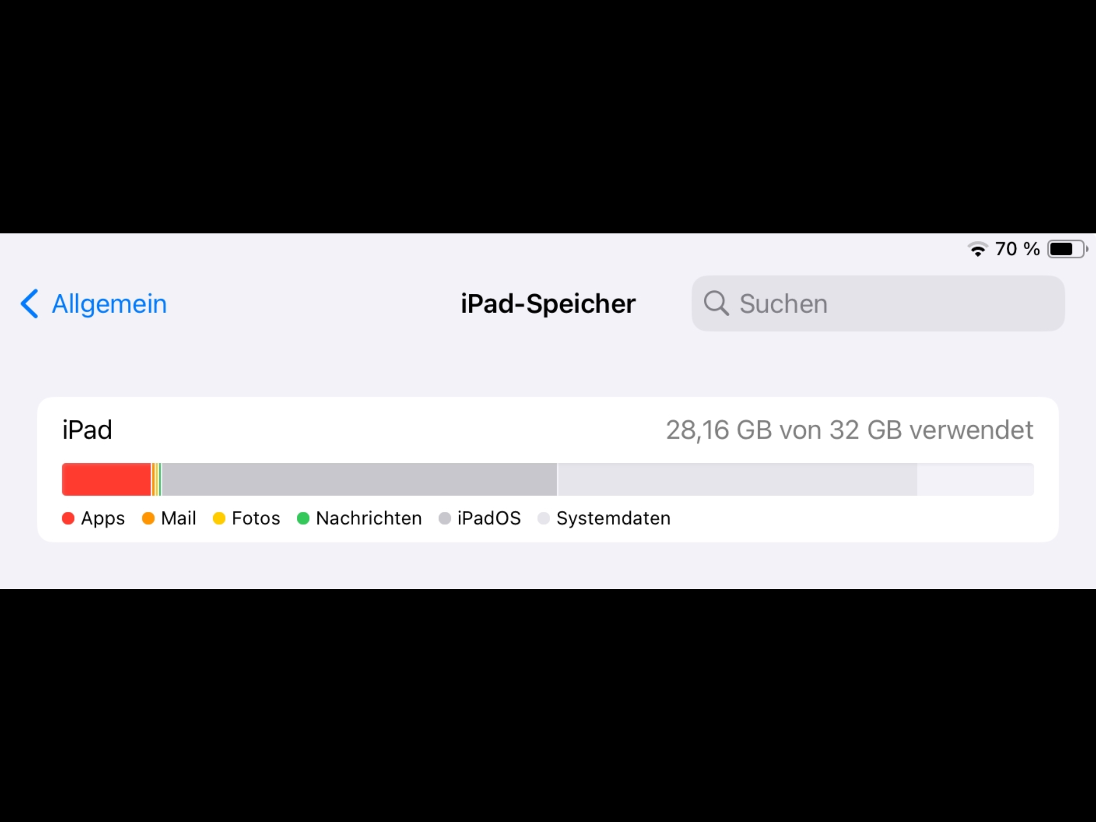 iPad Systemspeicher sehr groß Apple Community