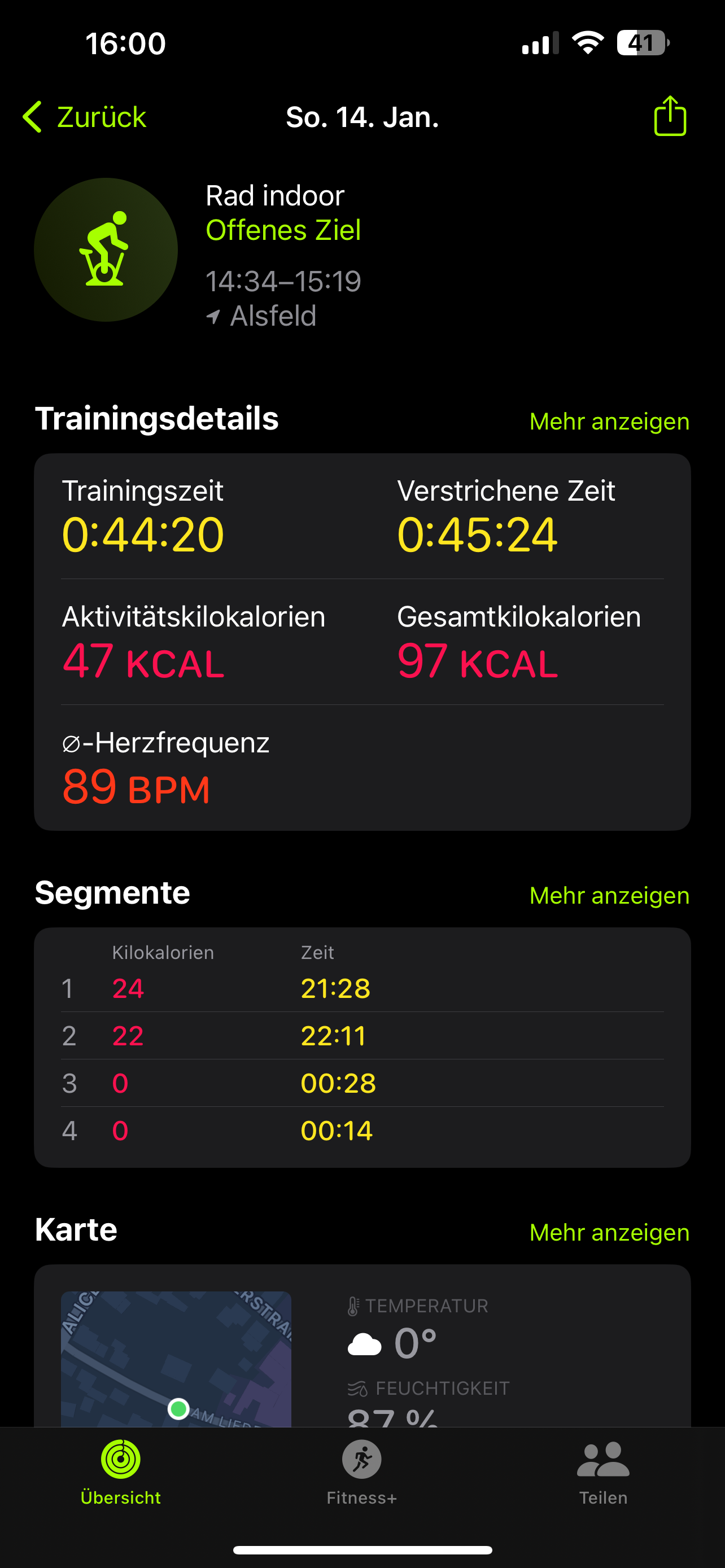 Beim Cardio Training plötzlich ungenaue M… - Apple Community