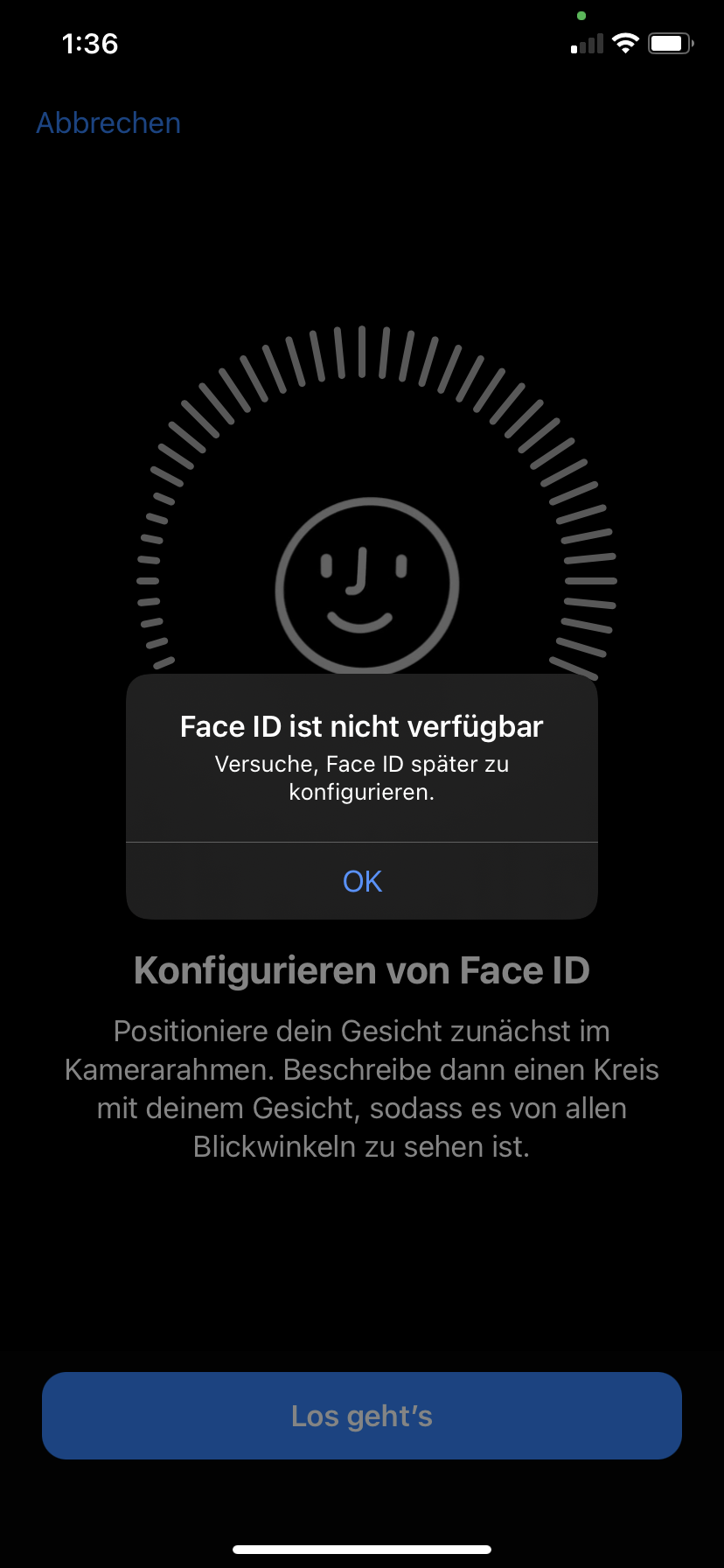 Face ID Lässt sich nicht einrichten - Apple Community