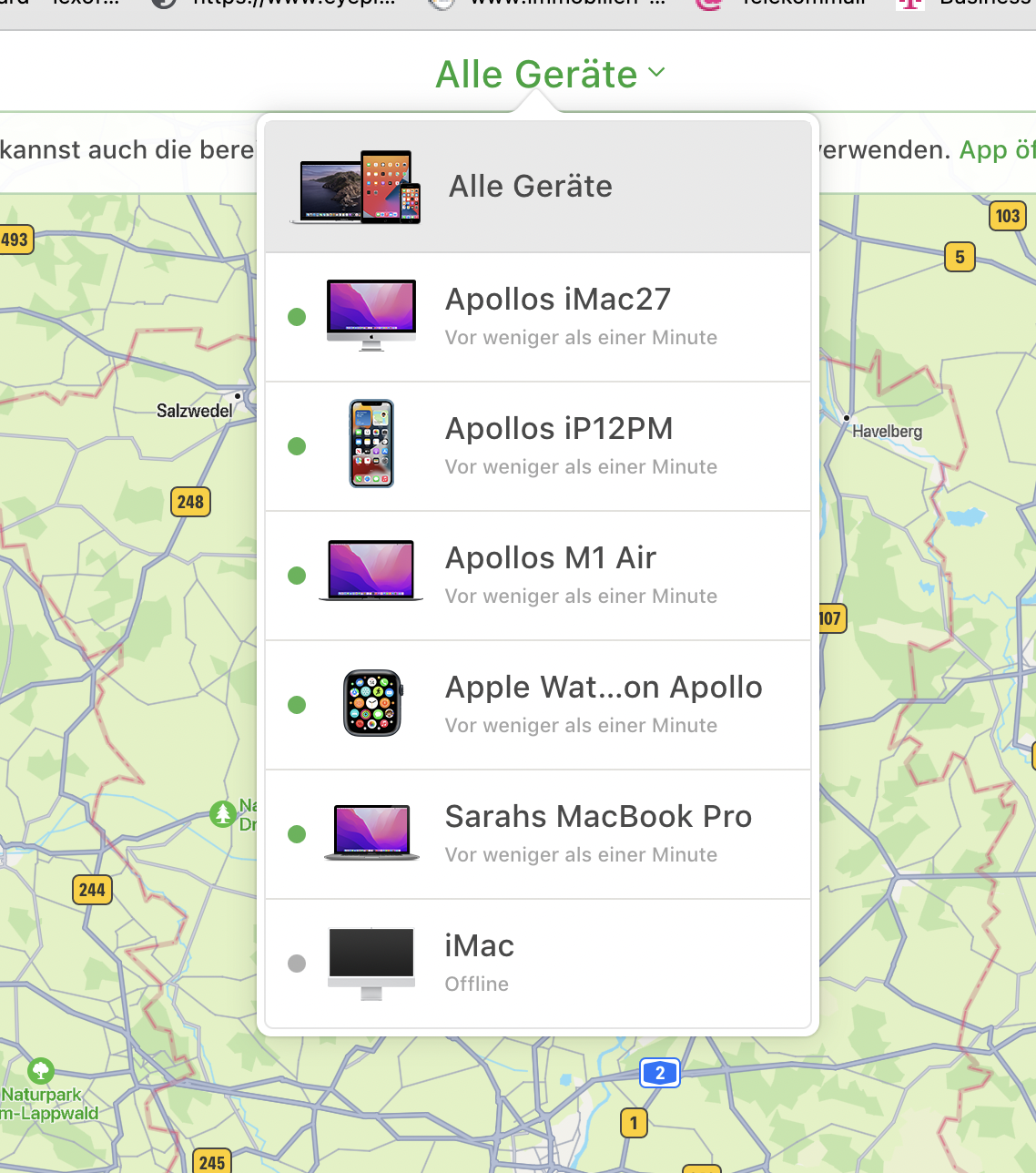 Nicht vorhandenes Gerät taucht in der Suc… Apple Community