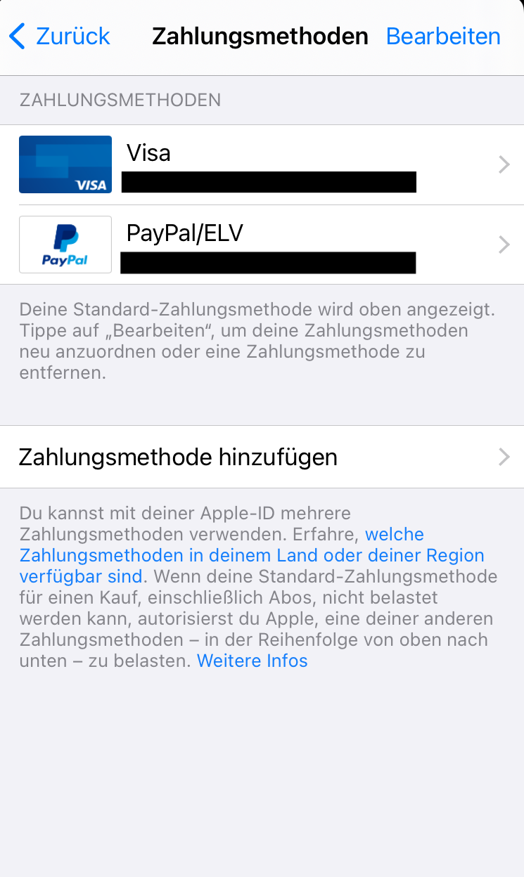 Zahlung nicht abgeschlossen App Store b… Apple Community