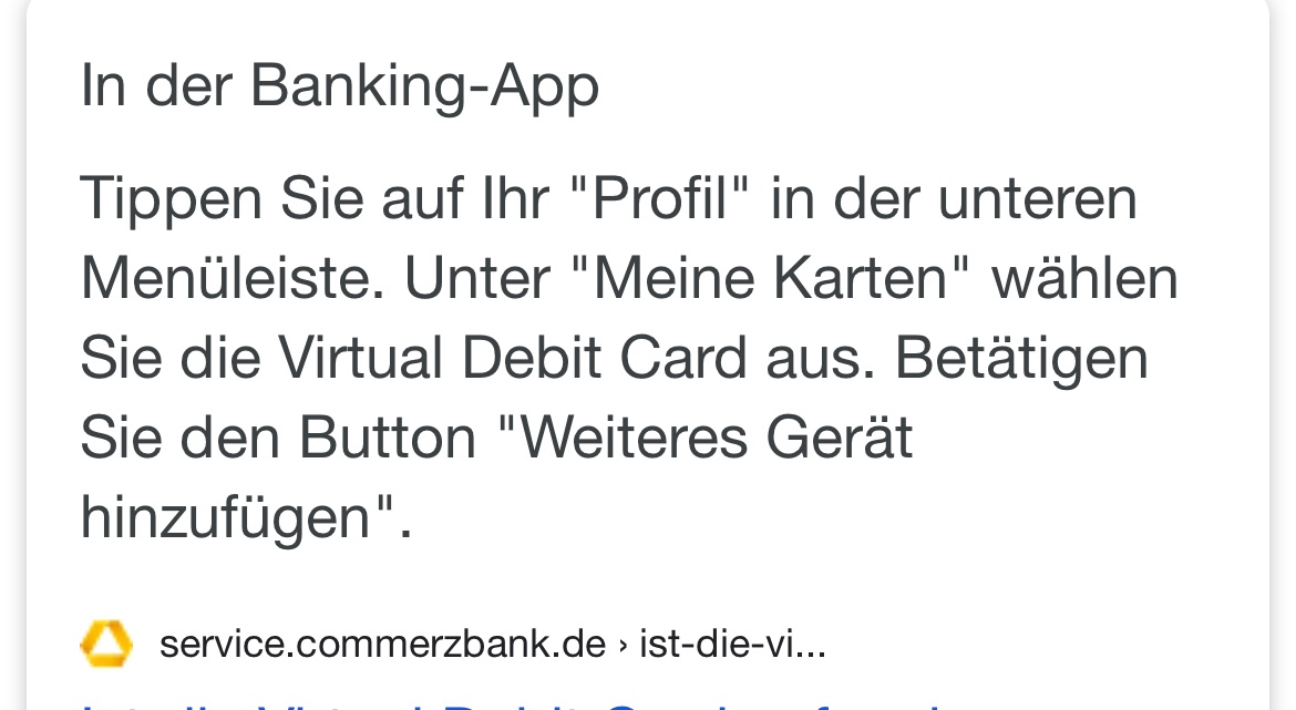 Virtual Debit Card Commerzbank Cvv Nummer Apple Community