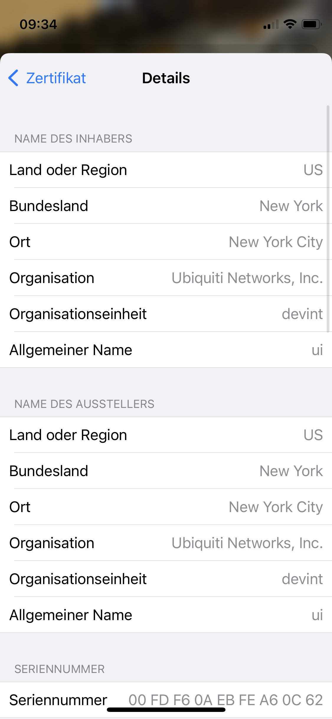 Serveridentität kann nicht überprüft werd… Apple Community