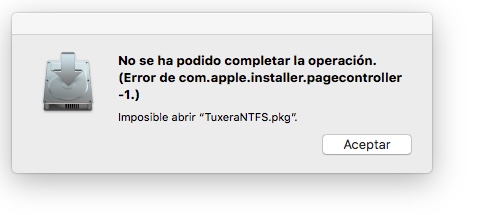 Не удалось завершить операцию com apple installer pagecontroller ошибка 1