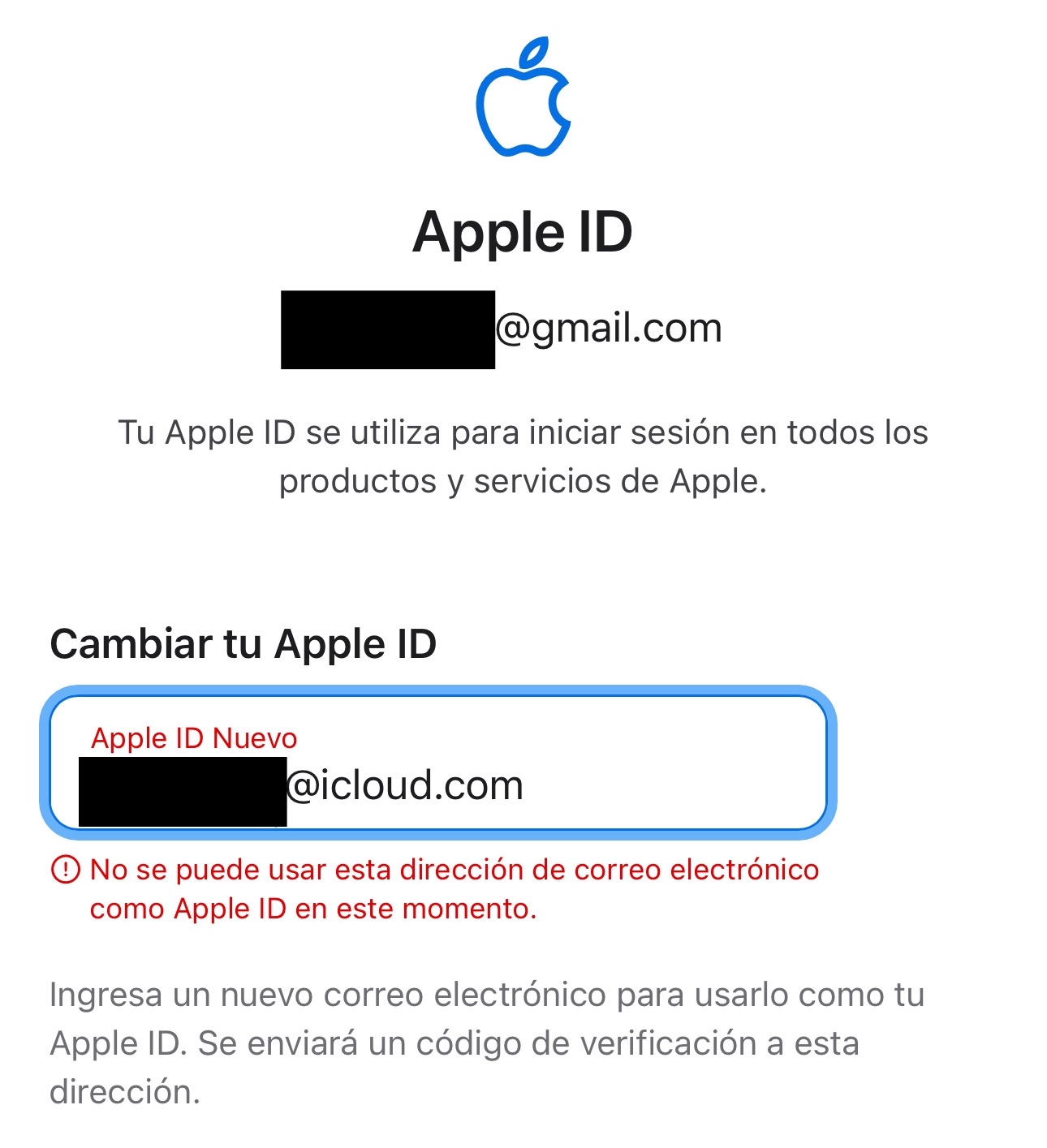 ¿Puedo Cambiar Mi Apple ID Por Un Corr… - Comunidad De Apple