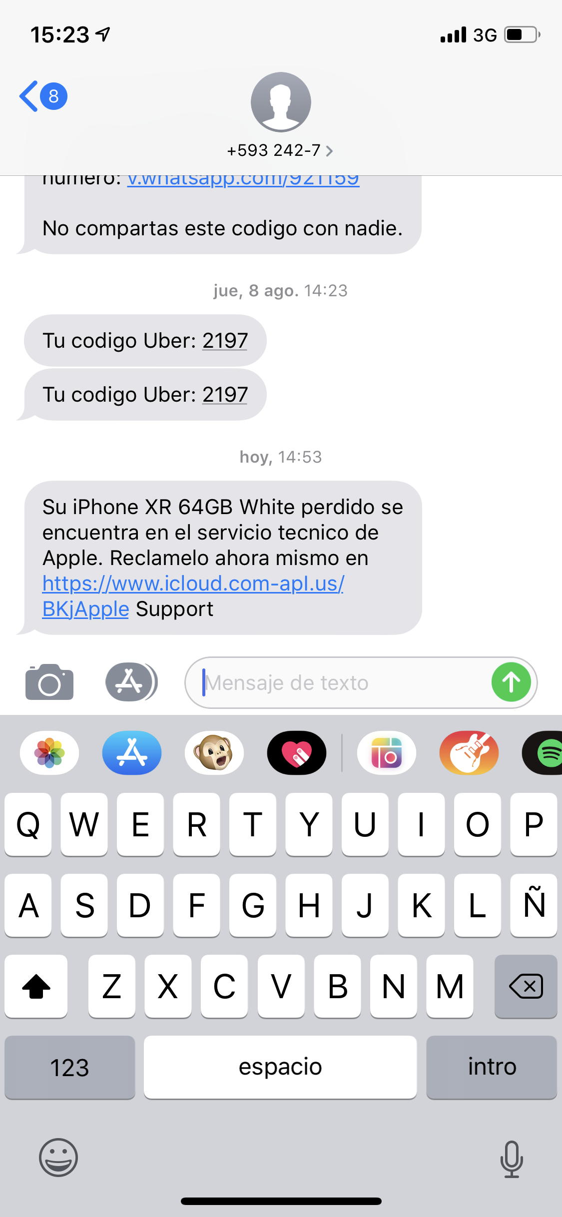 Mensaje De Recuperacion De Iphone Roba Comunidad De Apple