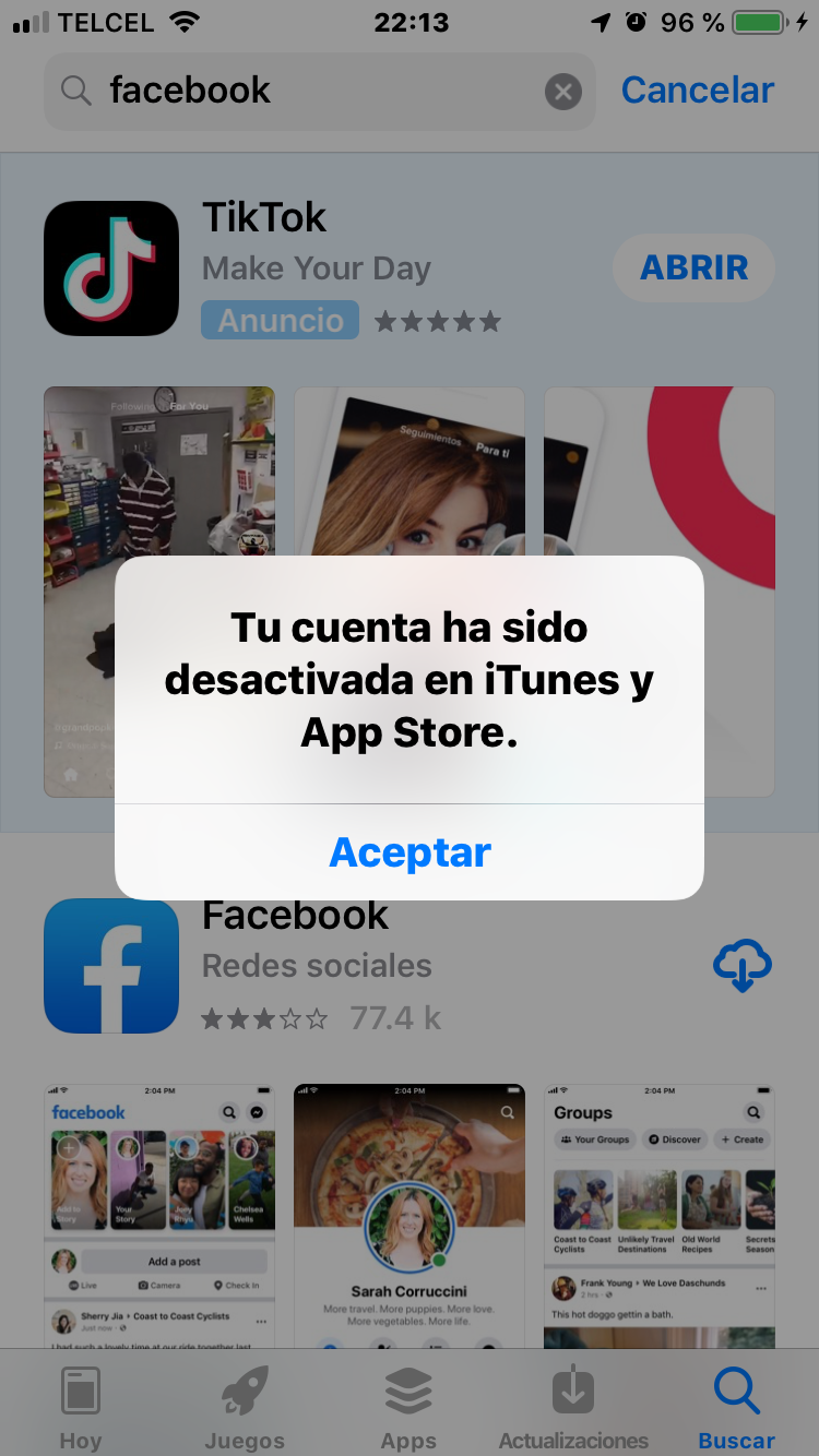 Reactivar Mi AppStore Y Cuenta ITunes … - Comunidad De Apple