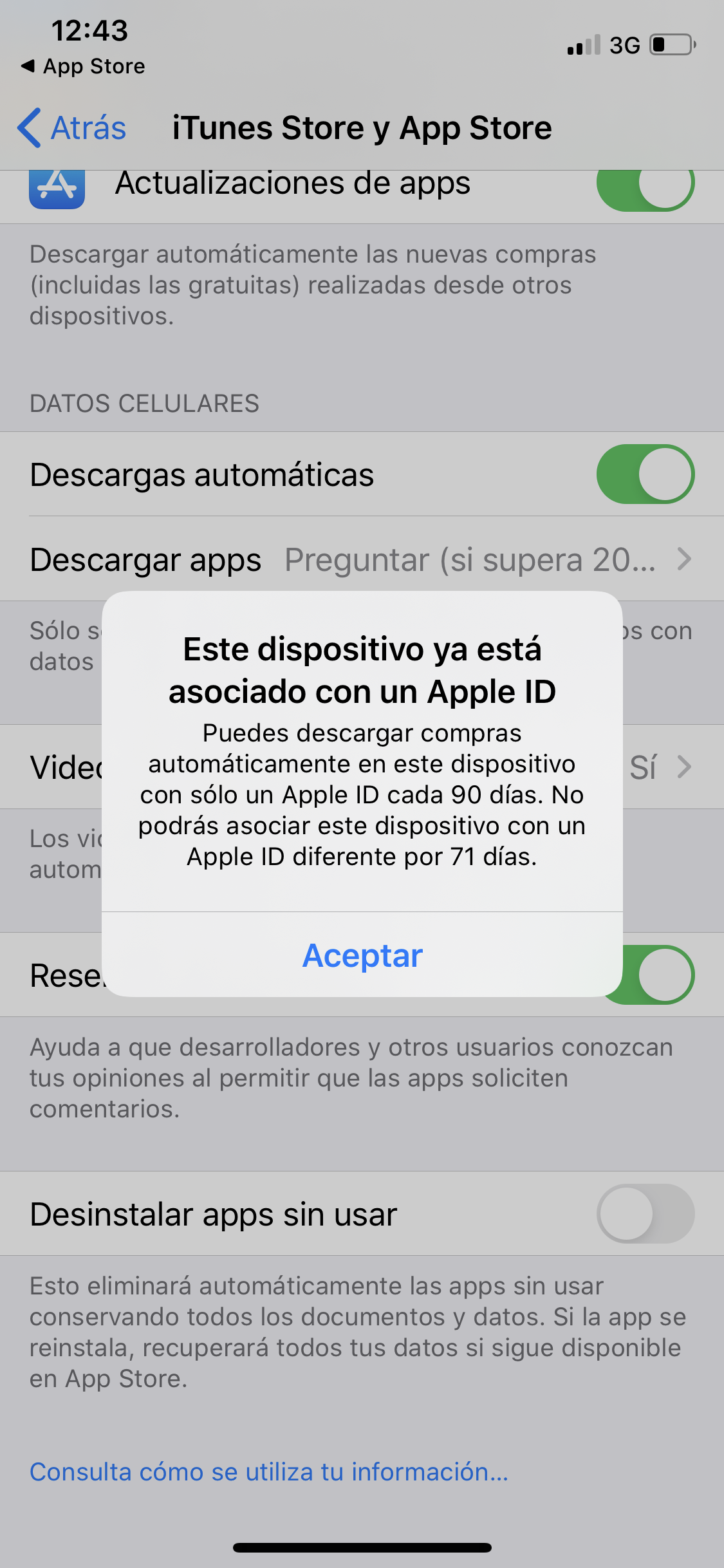 Hola buenas no puedo descargar nada n… - Comunidad de Apple