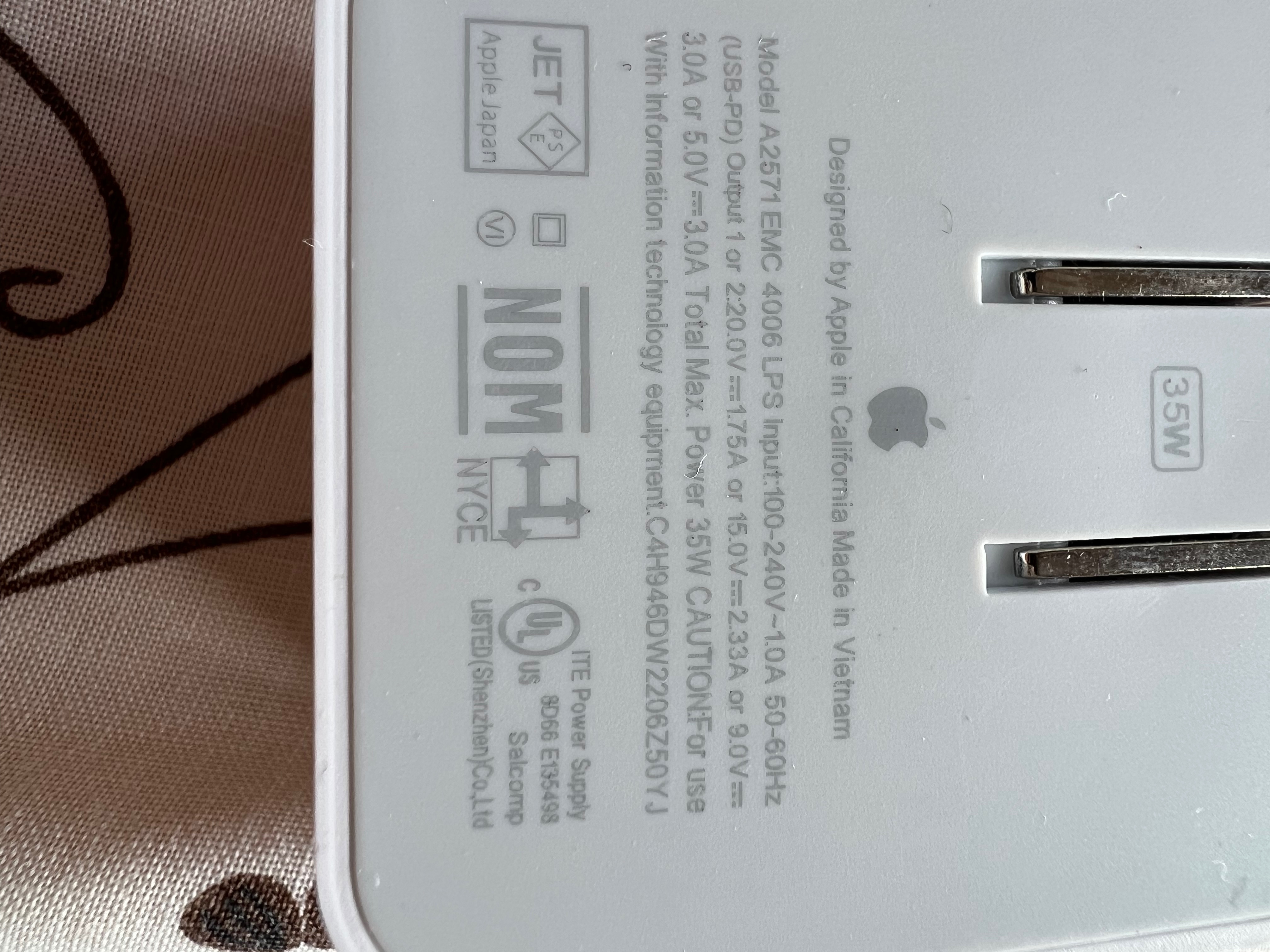Cargador Dual USB Port 35W - Comunidad de Apple