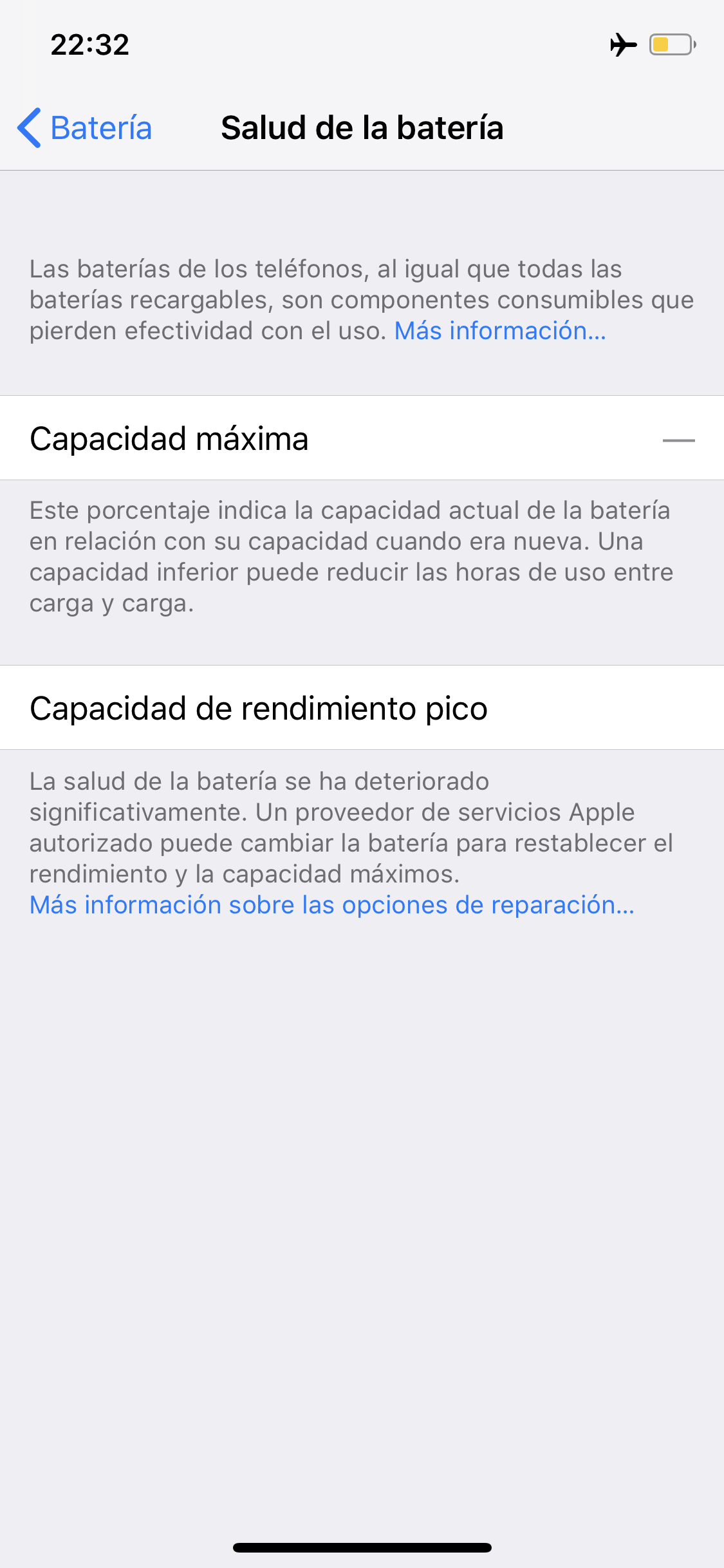 Salud De La Bateria Reparar Comunidad De Apple