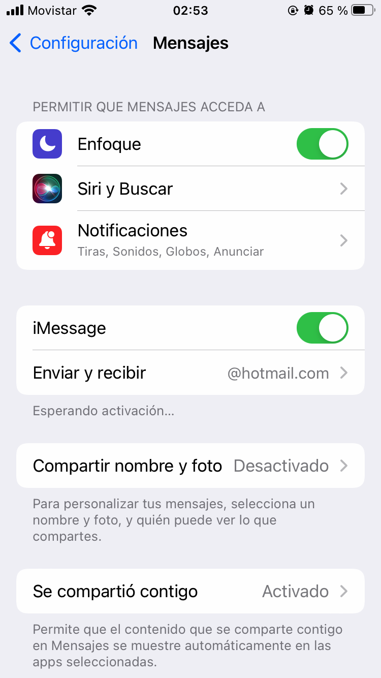 Ayuda, no me es posible activar iMessa… - Comunidad de Apple