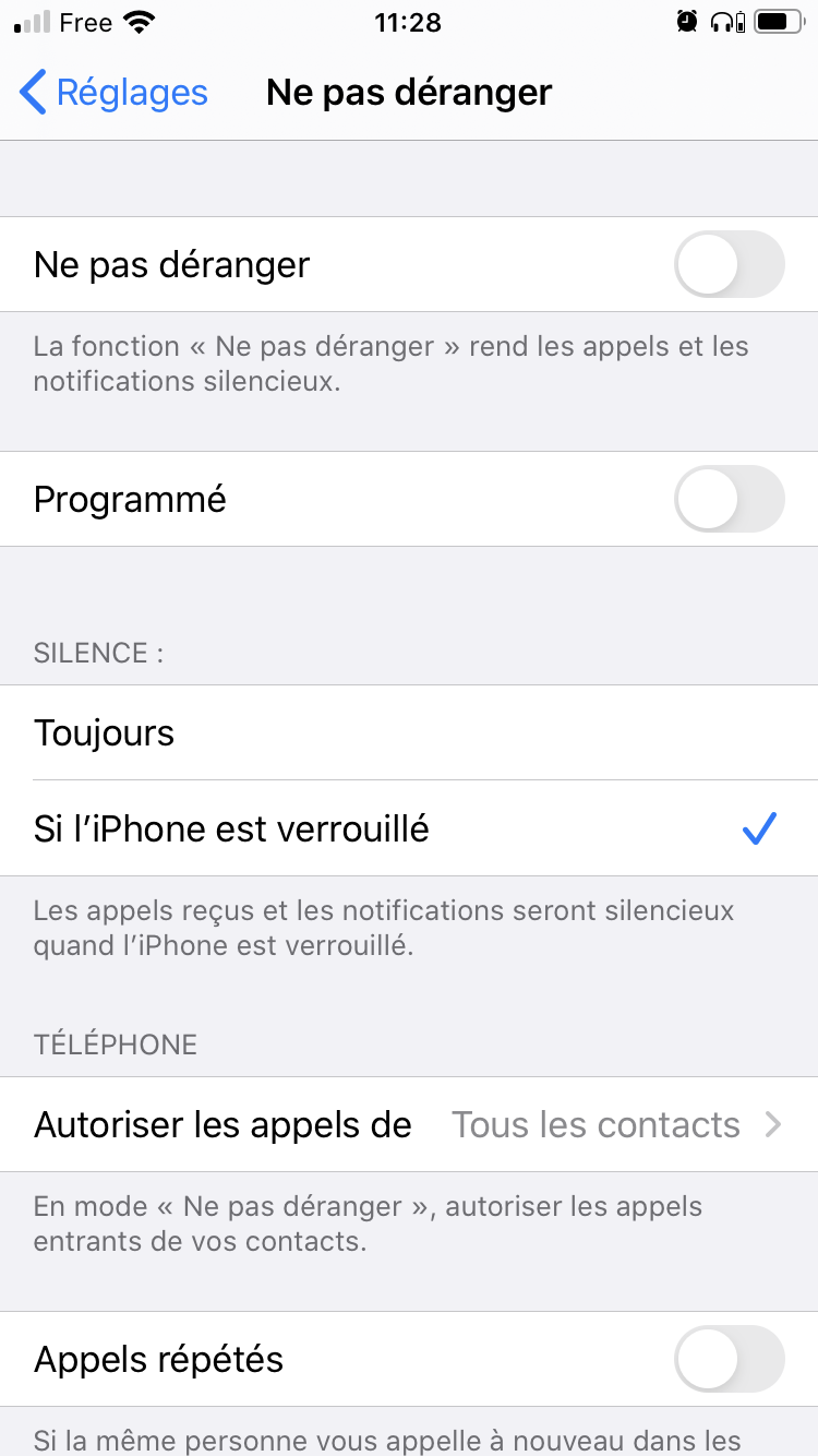 Pas De Sonnerie Quand L Ecran Est Verrou Communaute Apple