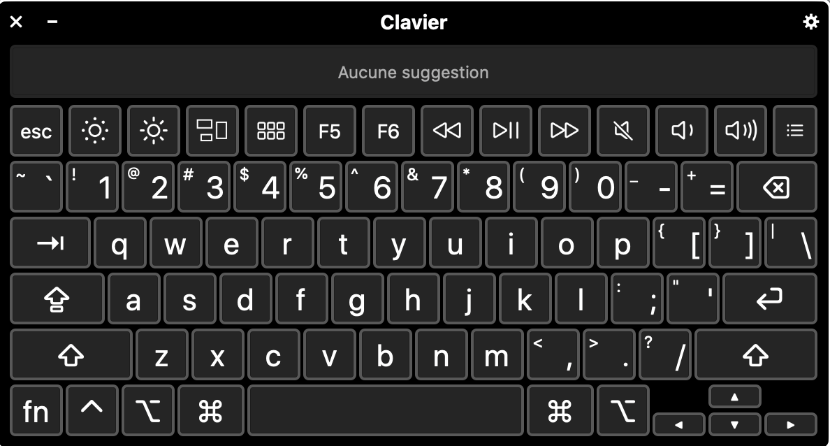 clavier ecrit pas les bonnes lettres