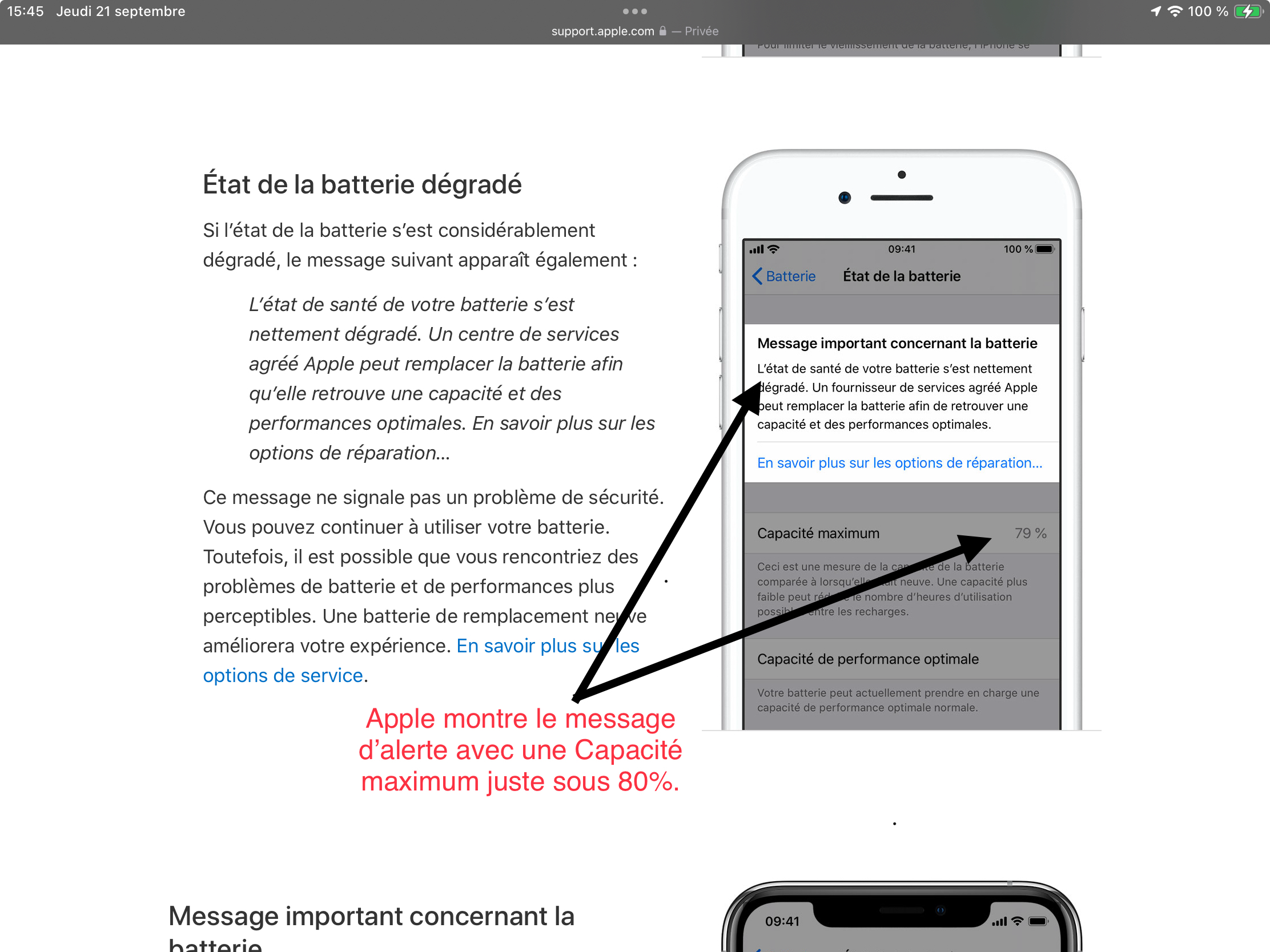 Batterie et performances de l'iPhone - Assistance Apple (FR)