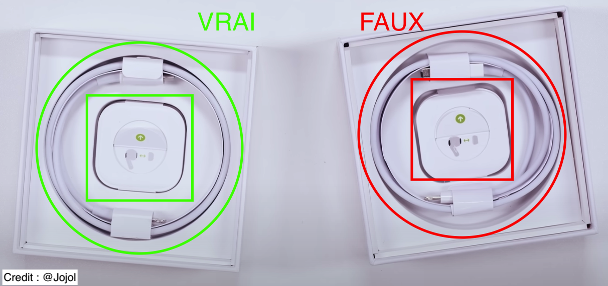 Faux AirPods Pro vs Vrai AirPods Pro – iPhone France