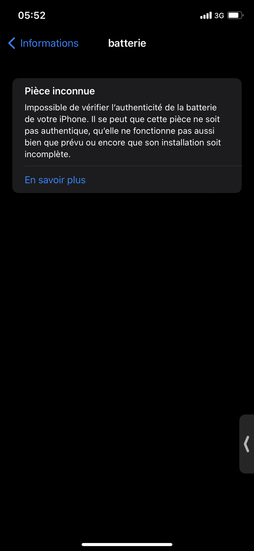 Afficher état batterie iPhone Communauté Apple