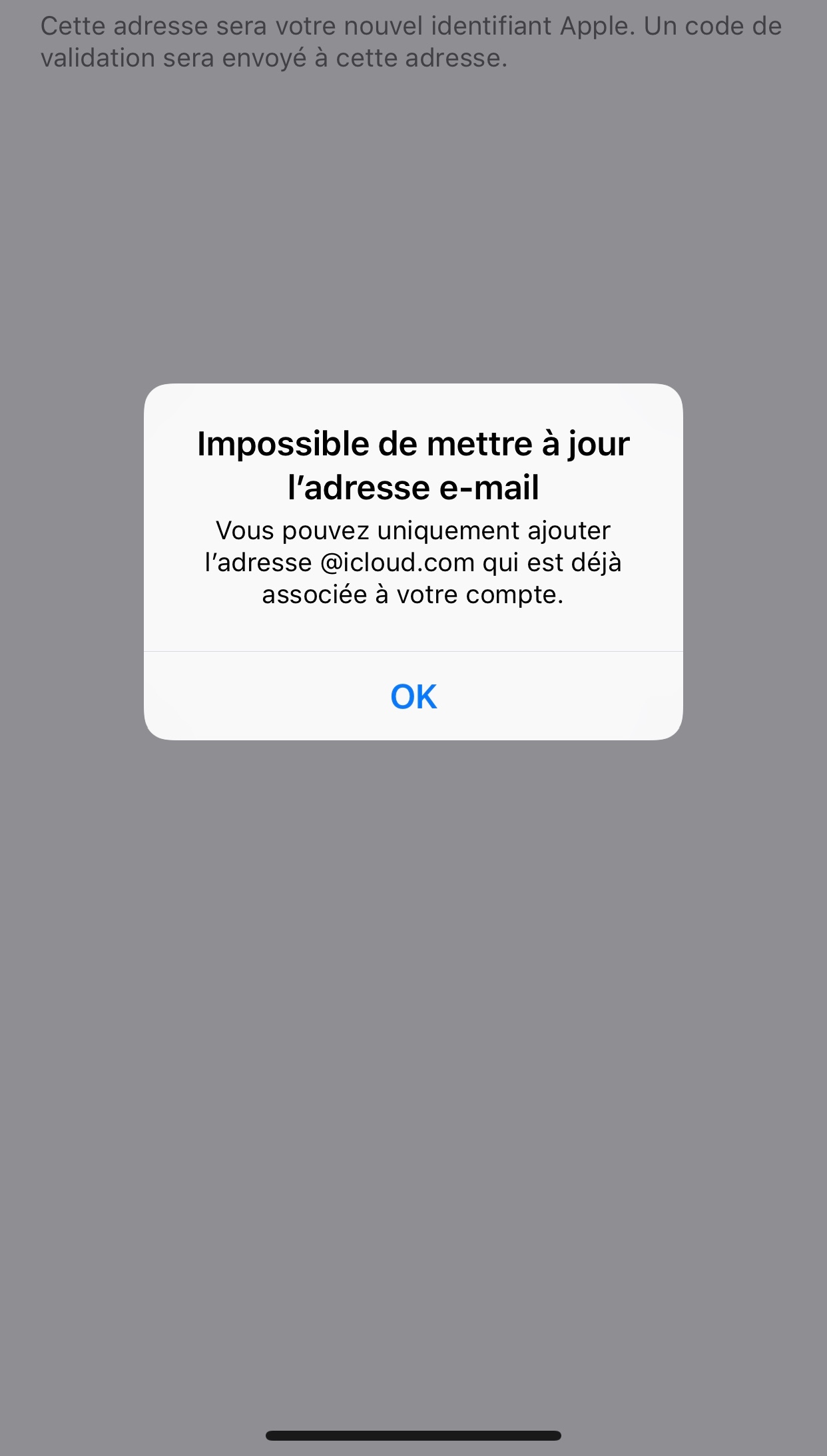 Modifier mon identifiant Apple. Communauté Apple