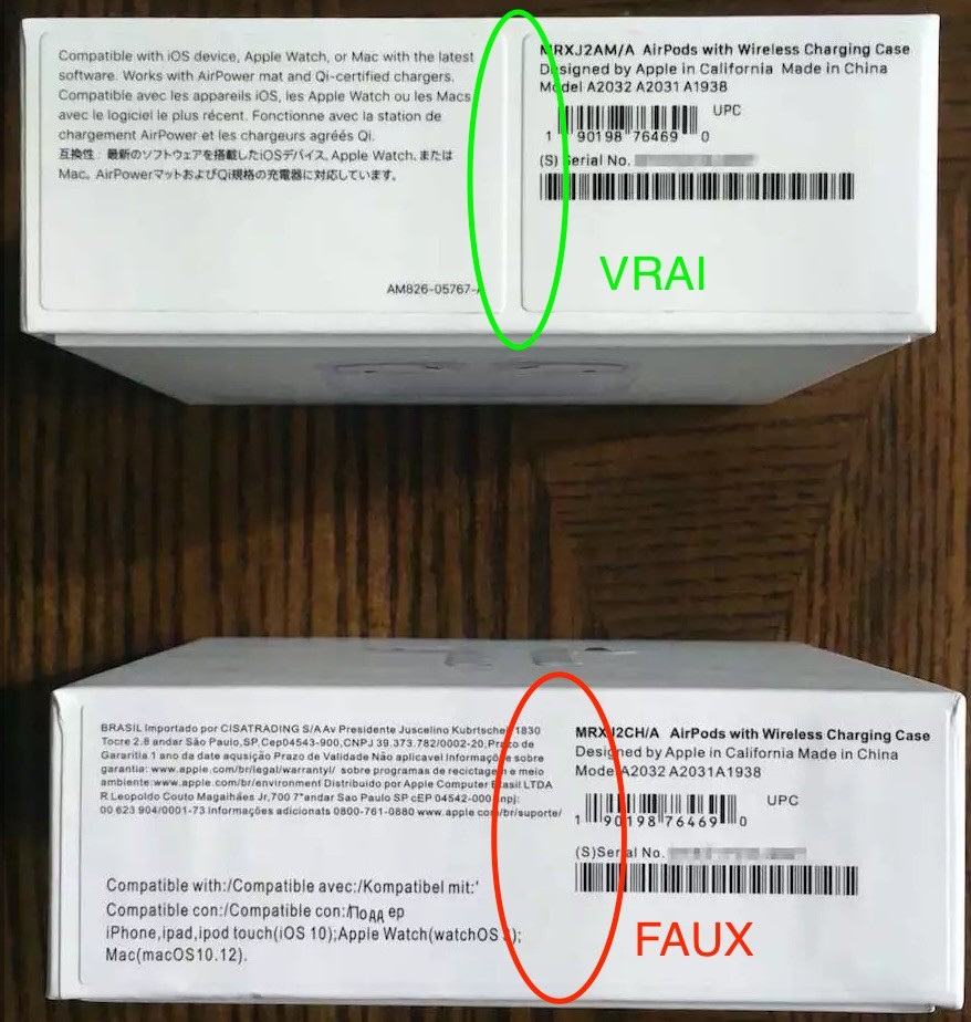 Faux AirPods Pro vs Vrai AirPods Pro – iPhone France