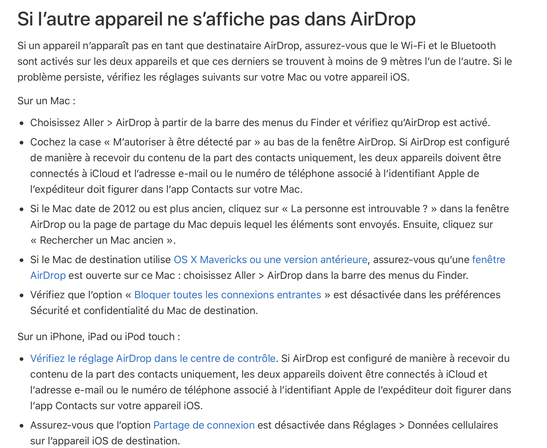 Airdrop Invisible Communaute Apple