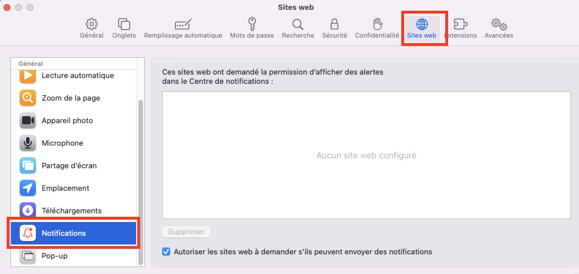 virus dans safari