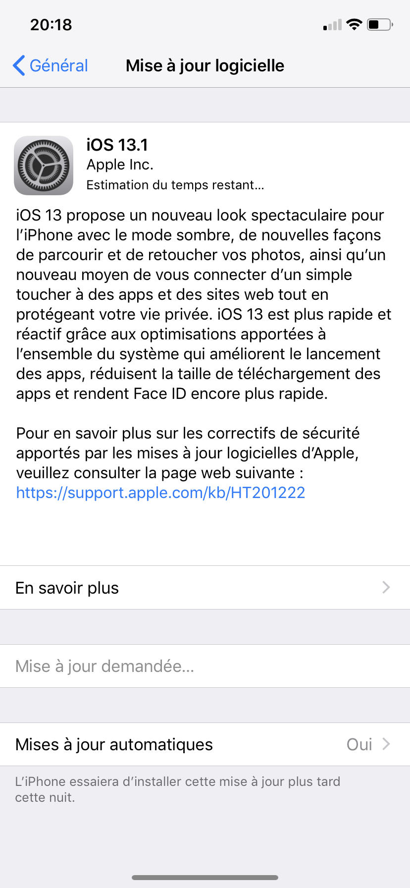 La mise à jour de mon téléphone ne veux … Communauté Apple