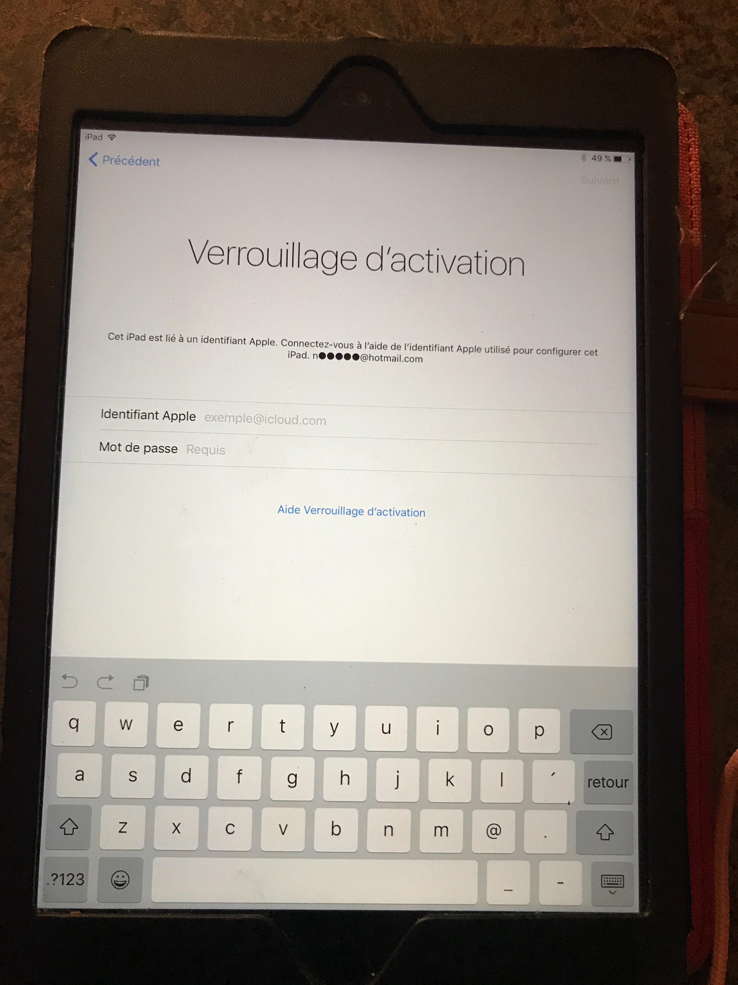 iPad bloqué sur verrouillage d'activation Communauté Apple