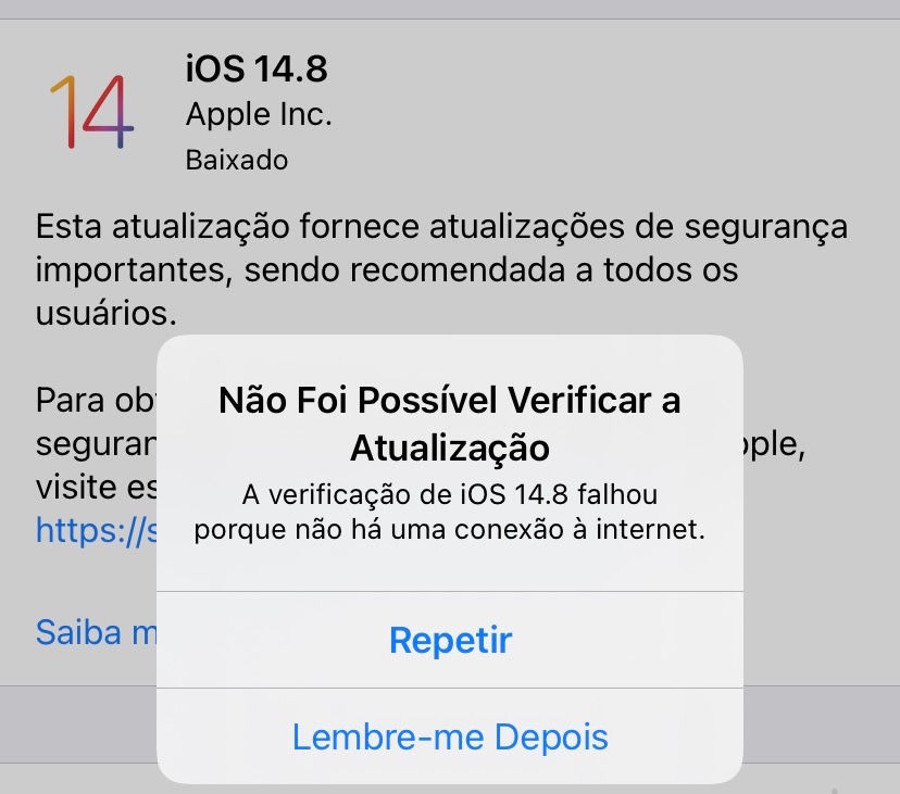 Não Consigo Instalar A Atualização N Comunidade Da Apple 7436