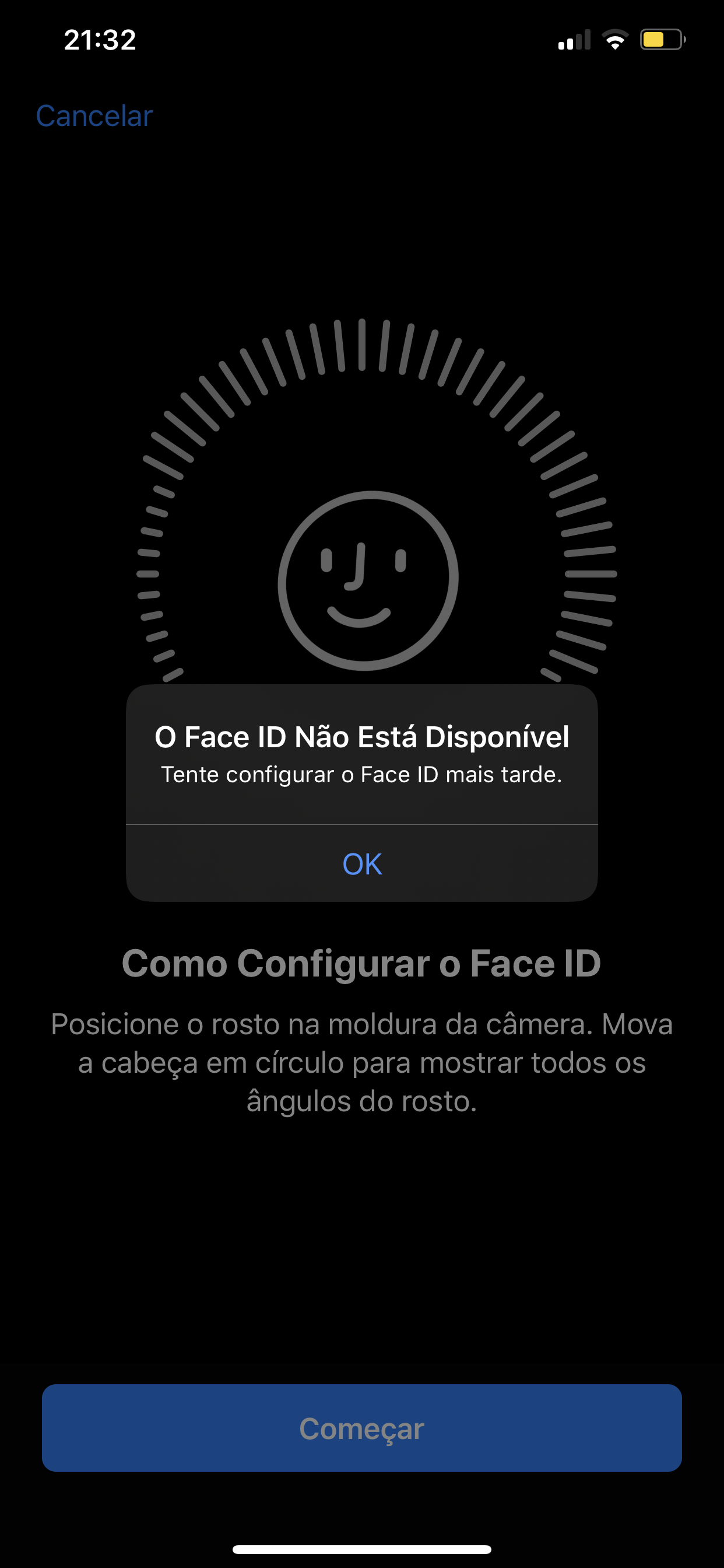 Meu xs max aparece face id indisponí… Comunidade da Apple