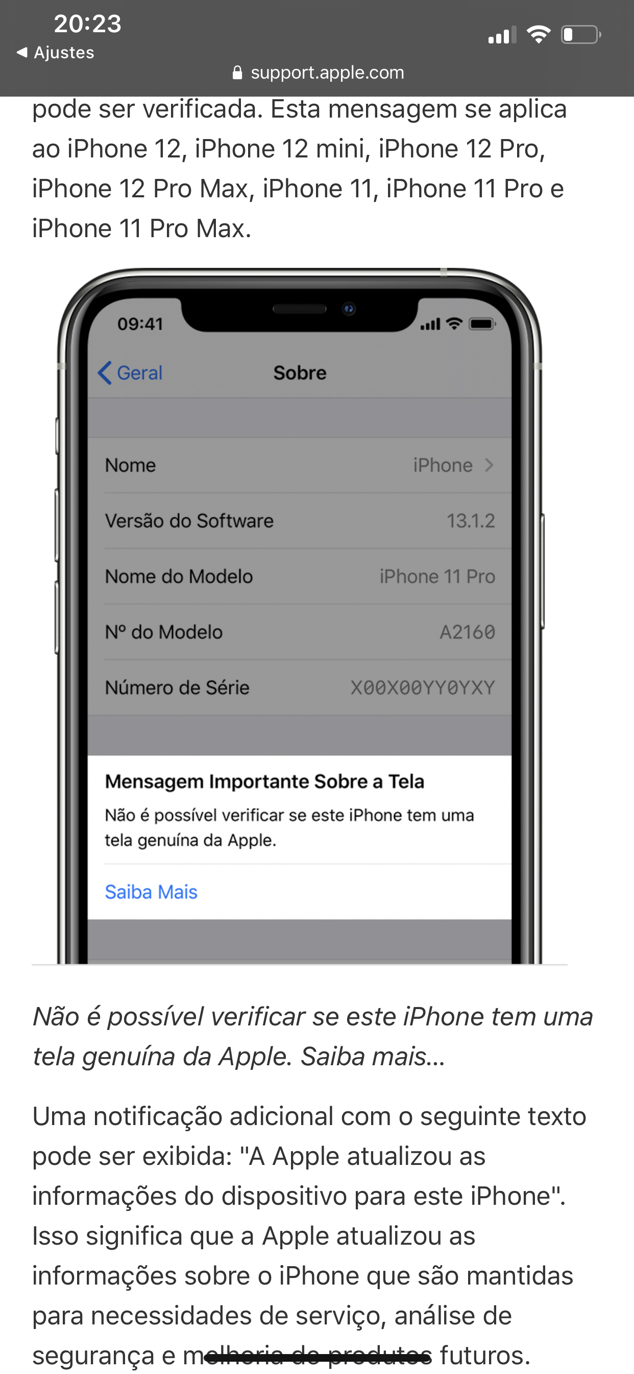 iPhone - Mensagem ao baixar app: Pag… - Comunidade da Apple