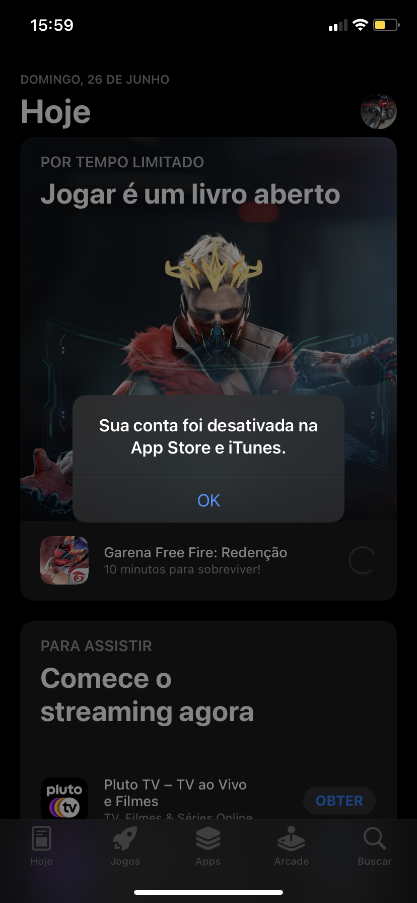 Conta do Free Fire vinculada a Apple… - Comunidade da Apple