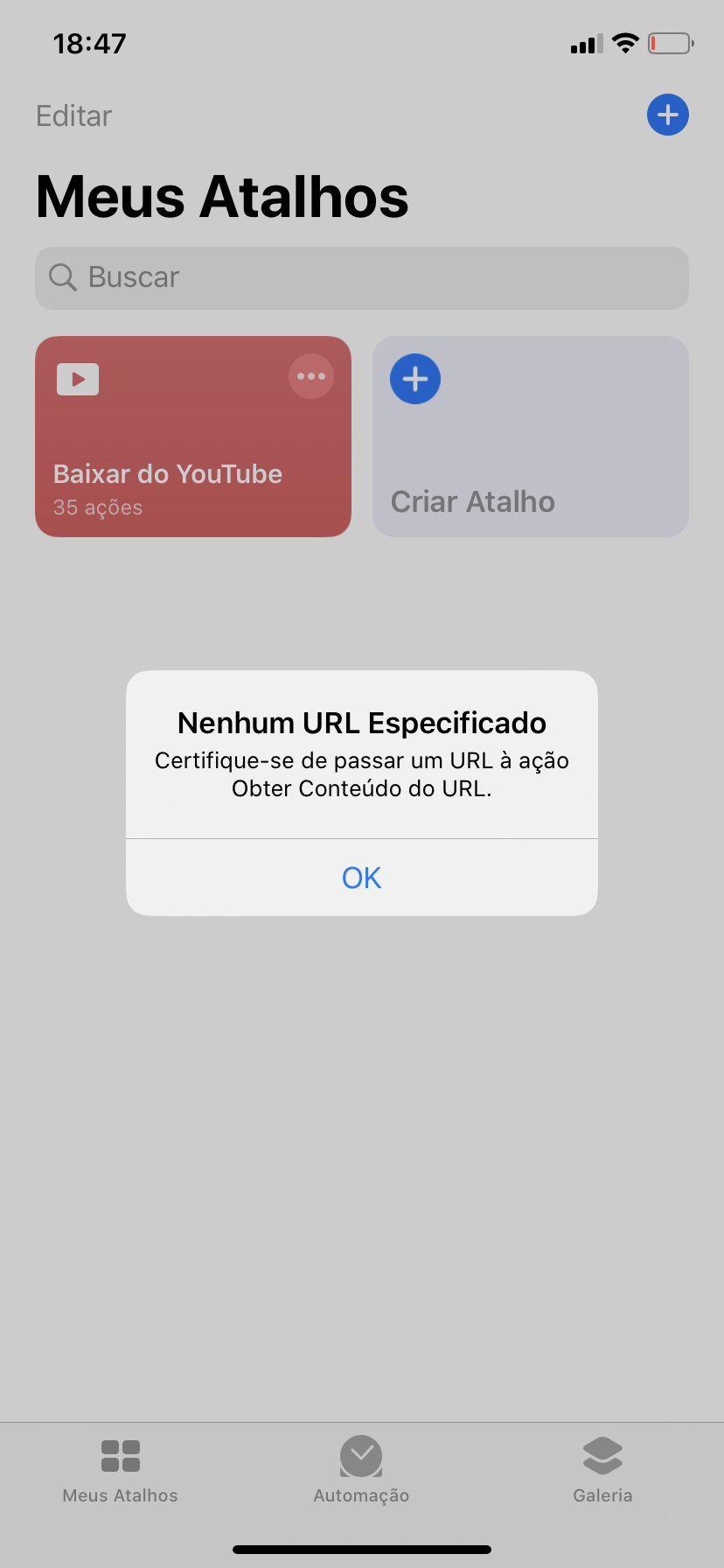 Como baixar vídeos do  no iPhone e iPad, usando o Atalhos »