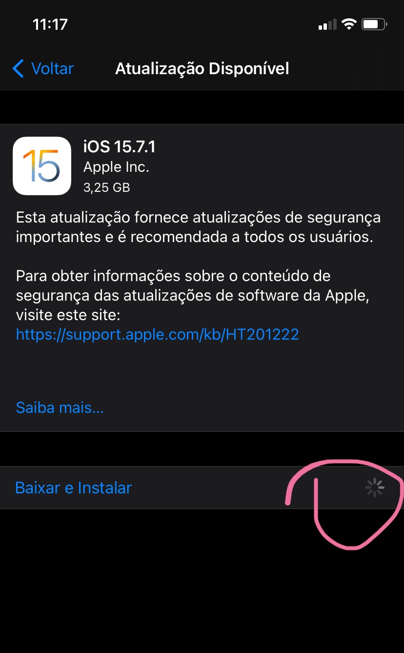 iPhone 11 - Não foi possível instala… - Comunidade da Apple