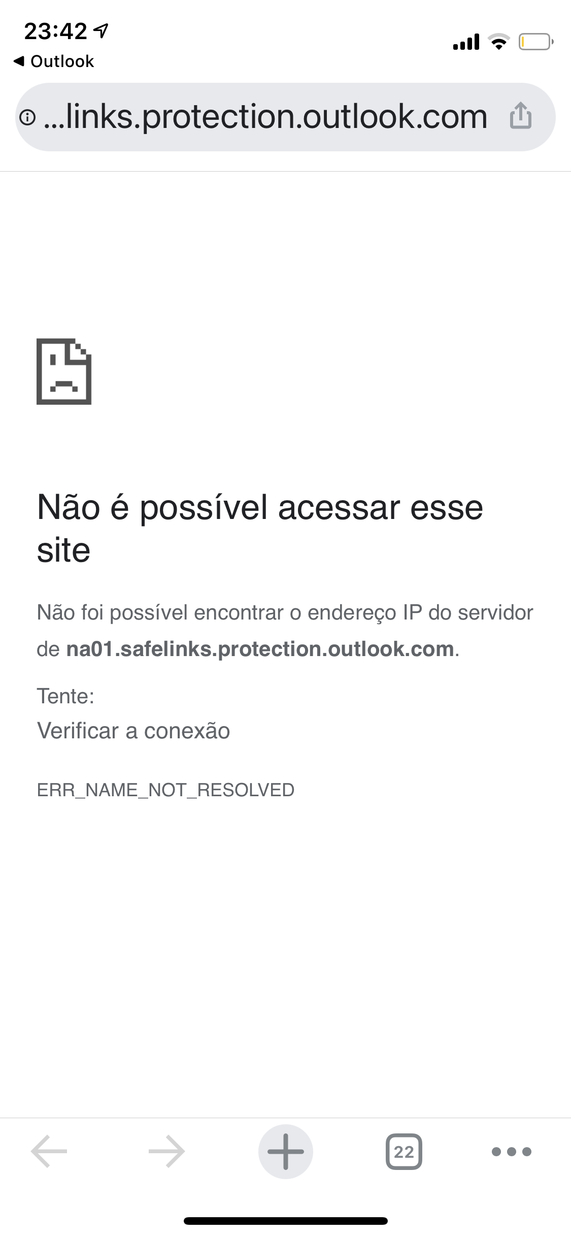 Não é possível acessar esse site. Como resolver esse problema