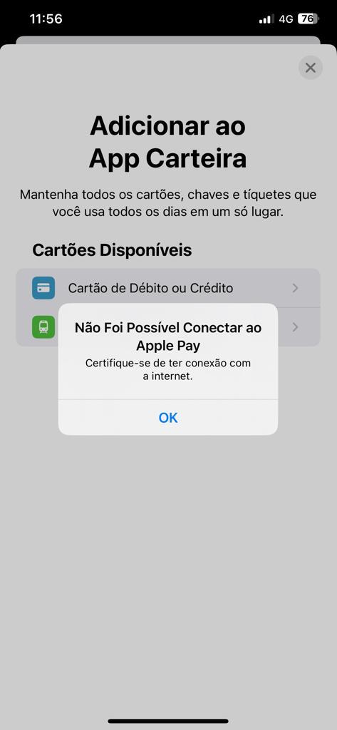 Não consigo por cartão para pagar a minha… - Apple Community