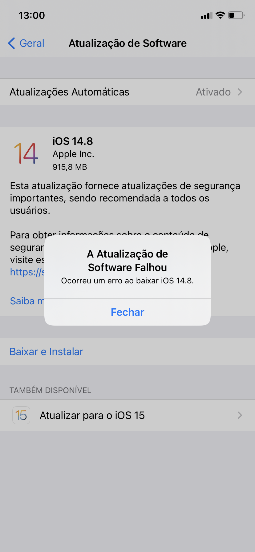 Não consigo baixar nada no iPhone - Comunidade da Apple