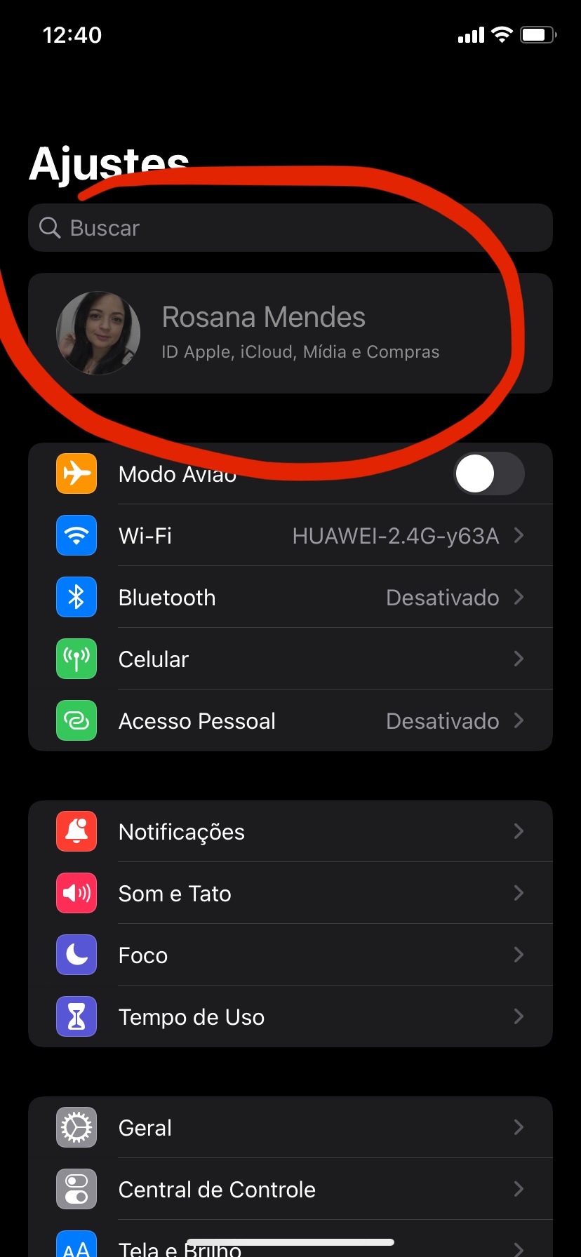 Não Consigo Clicar Nos Ajustes Do Ic Comunidade Da Apple 8817