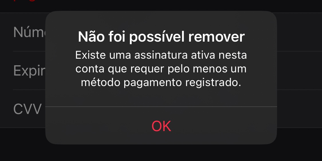 Não consigo por cartão para pagar a minha… - Apple Community