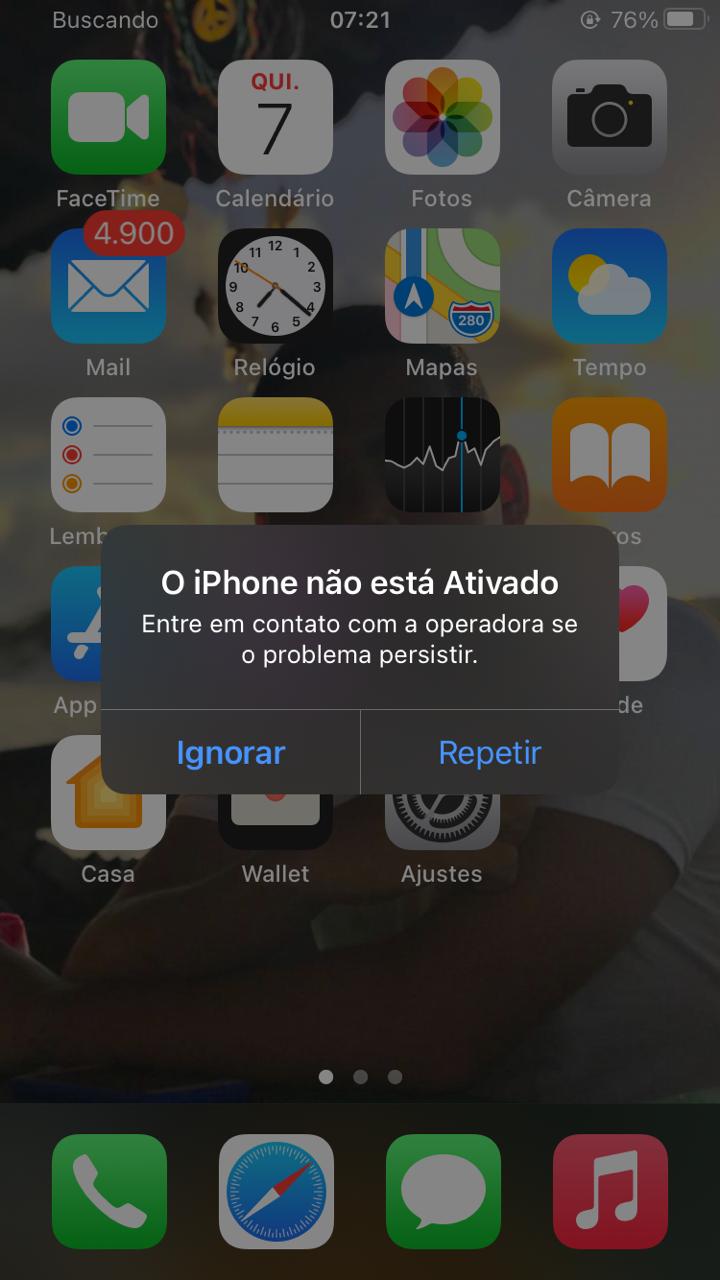 iPhone não está ativado - Comunidade da Apple