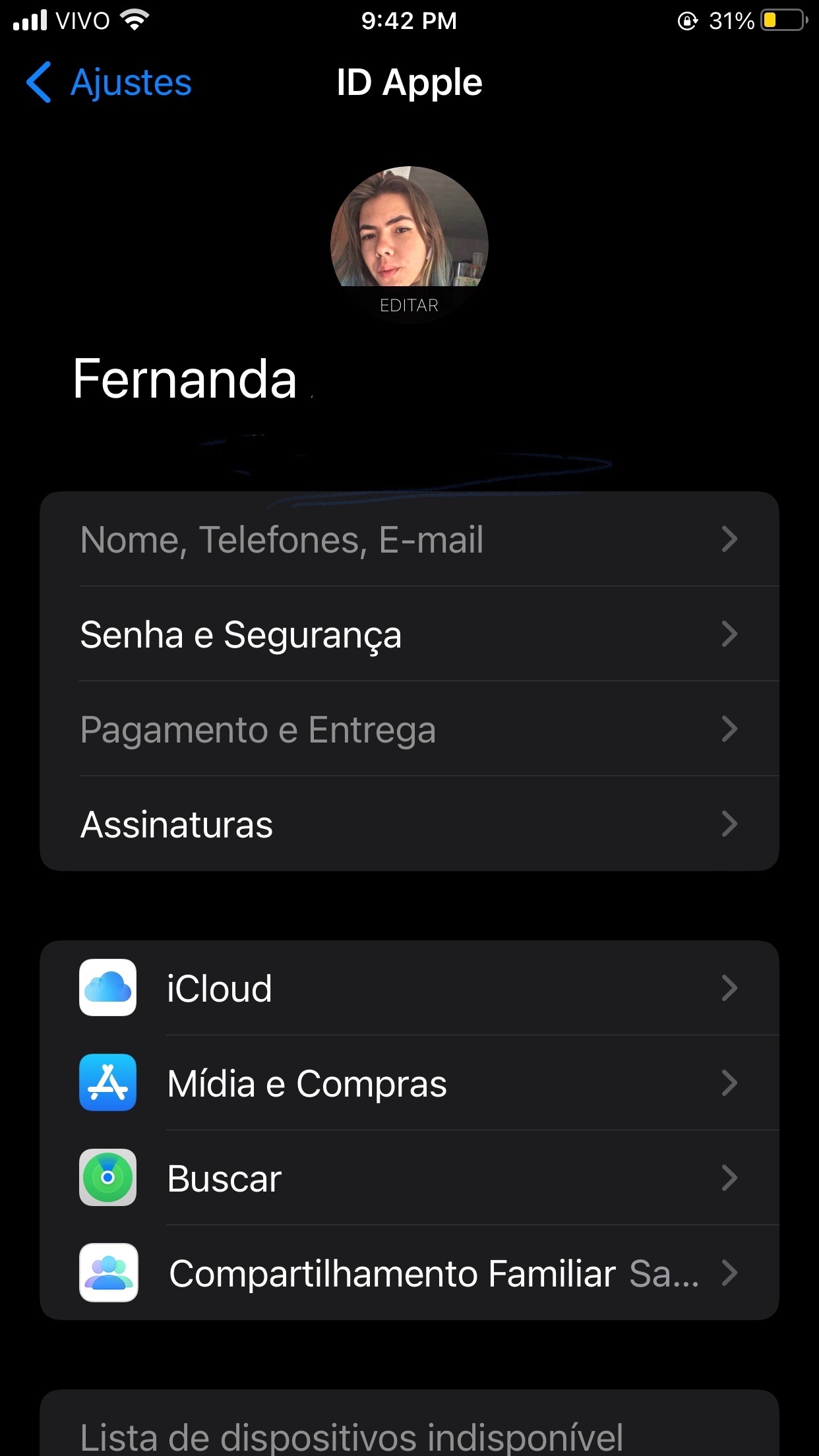 Não Consigo Entrar No “nome Telefon Comunidade Da Apple 8506